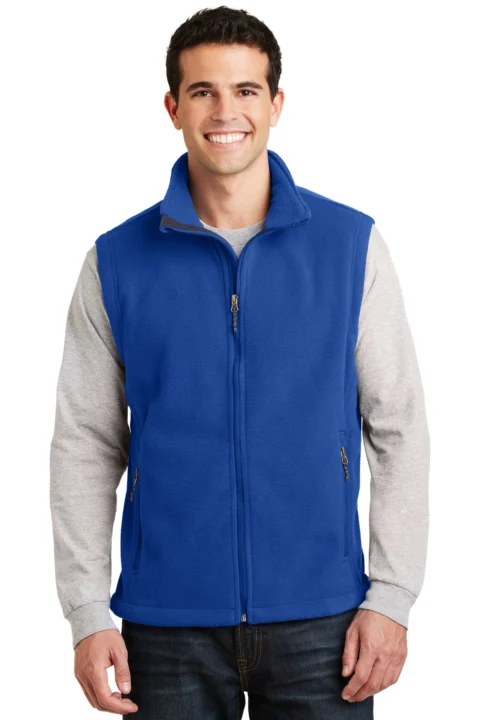 Port Authority Value Fleece Vest. F219, shown before custom embroidery