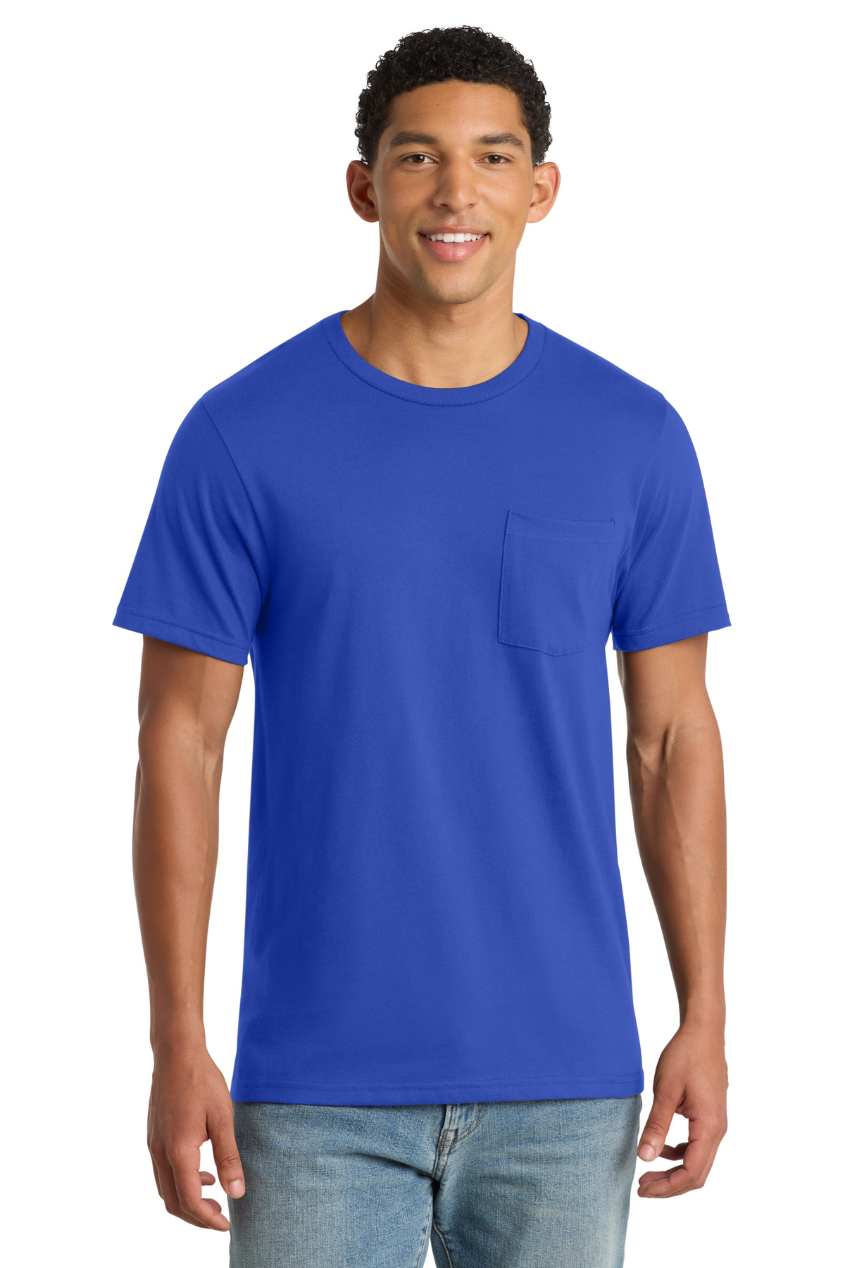 DISCONTINUED Port & Co Bouncer Pocket Tee PC600P