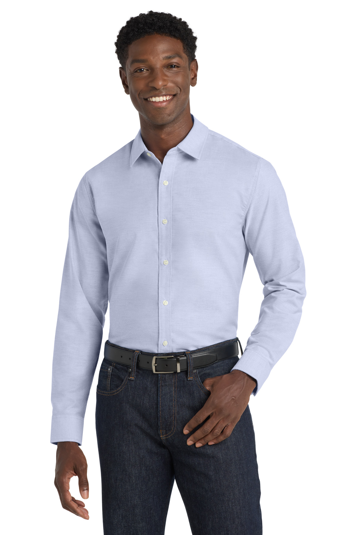 DISCONTINUED Port Authority Slim Fit SuperPro Oxford Shirt. S661