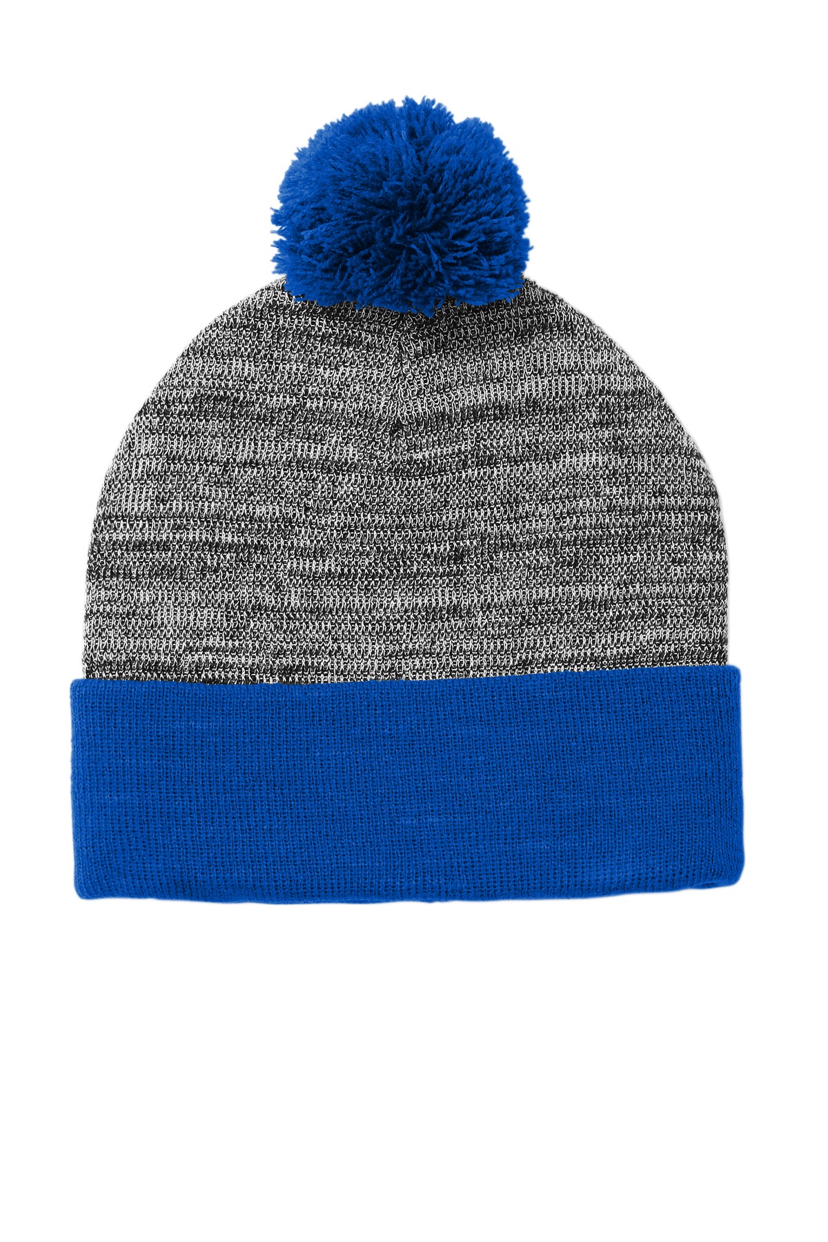 DISCONTINUED Sport-Tek Heather Pom Pom Beanie STC41