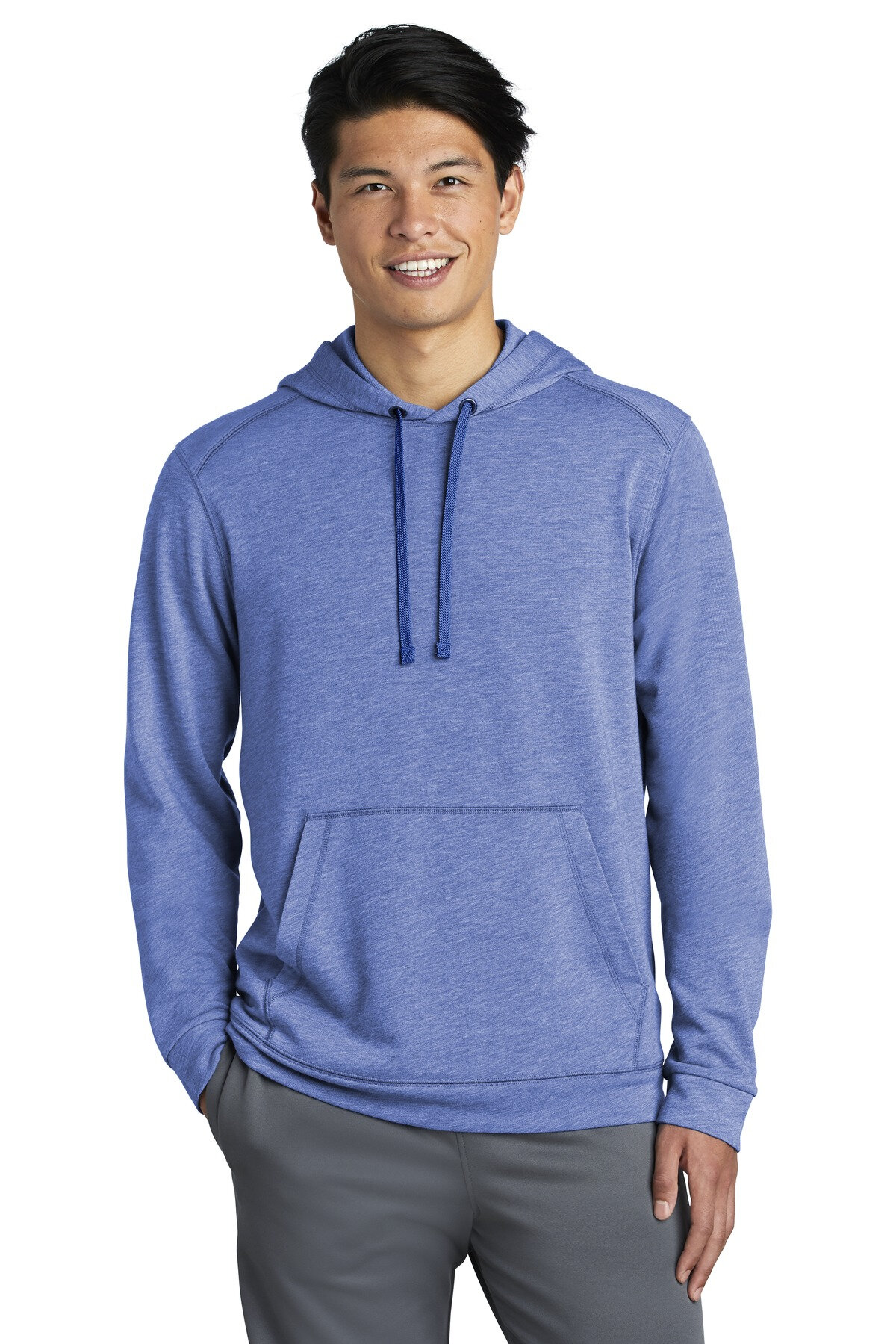 Sport-Tek PosiCharge Tri-Blend Wicking Fleece Hooded Pullover. ST296