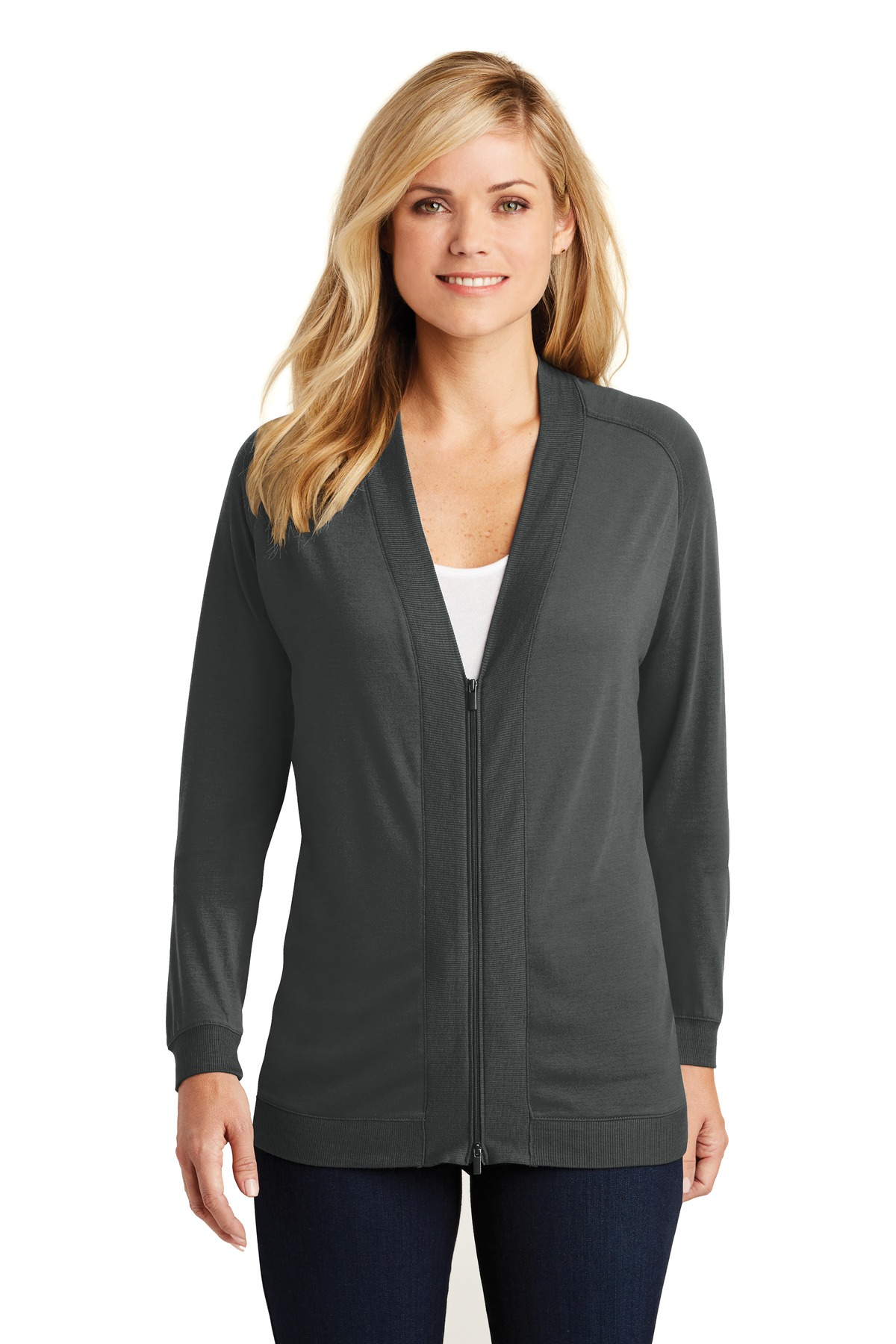 Port Authority Ladies Concept Bomber Cardigan. LK5431