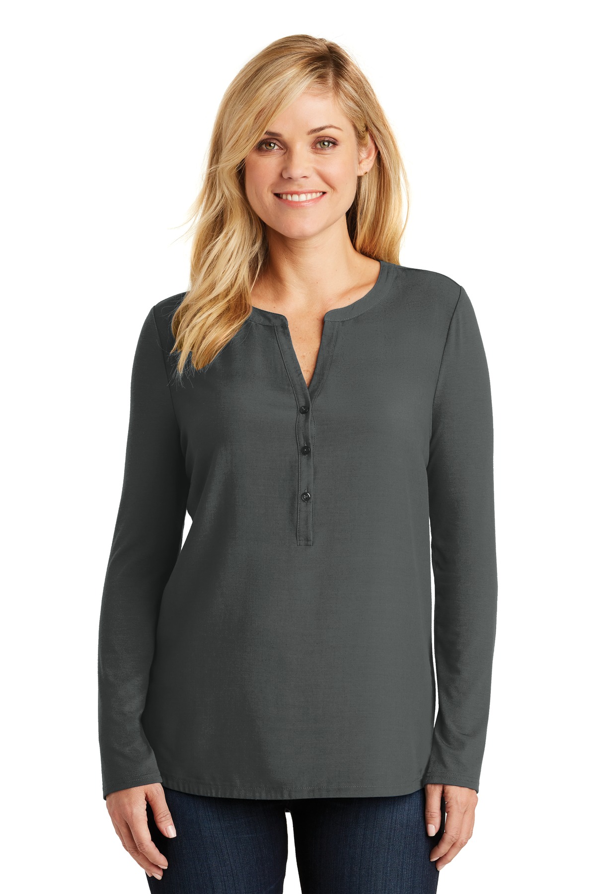 DISCONTINUED Port Authority Women's Concept Henley Tunic. LK5432