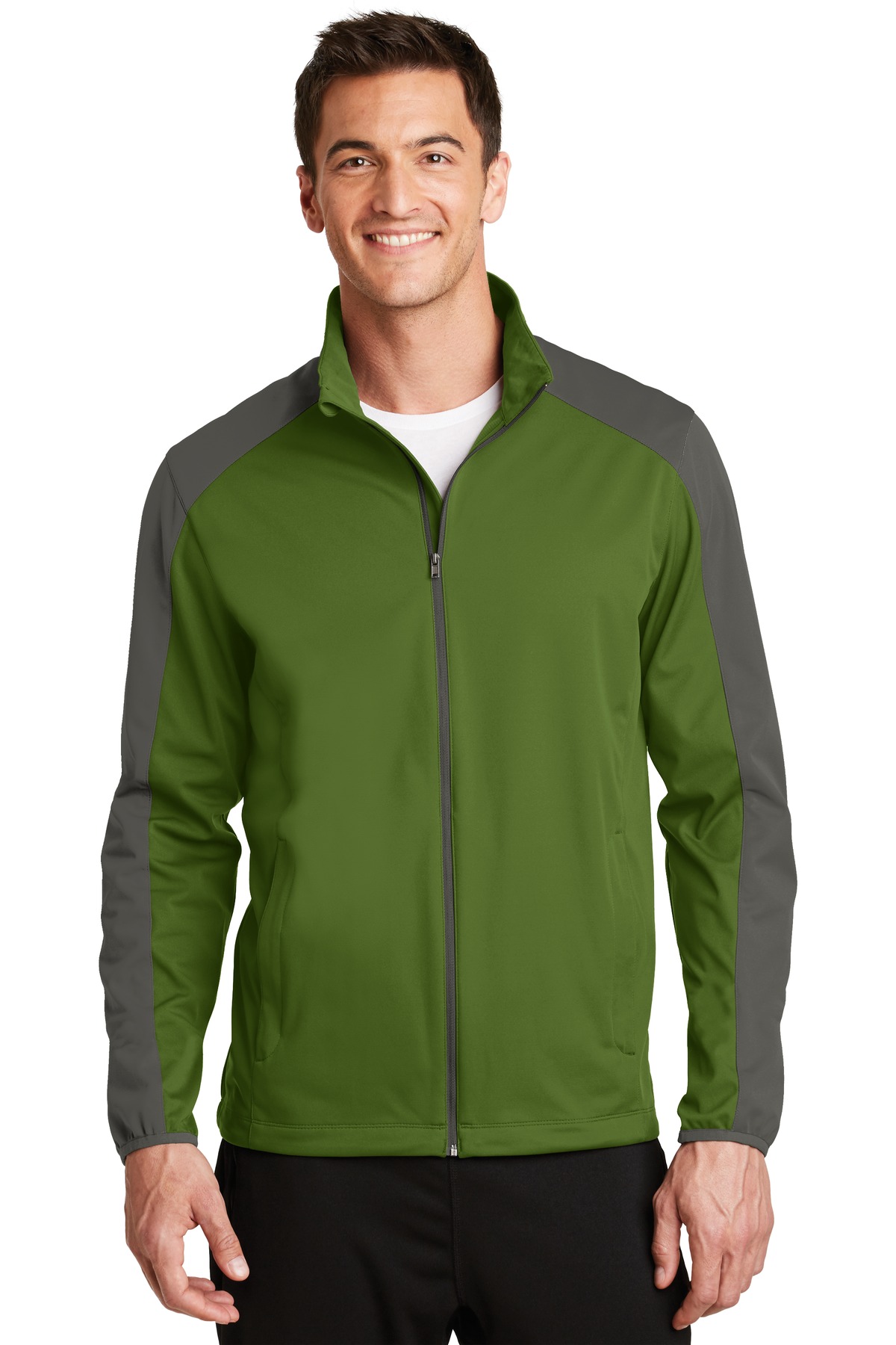 DISCONTINUED Port Authority Active Colorblock Soft Shell Jacket. J718