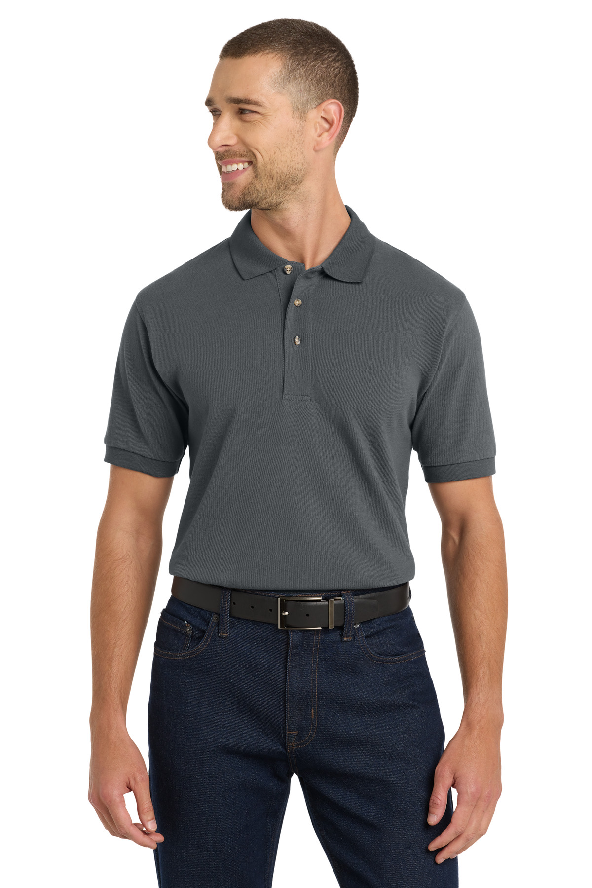 Port Authority Heavyweight Cotton Pique Polo. K420