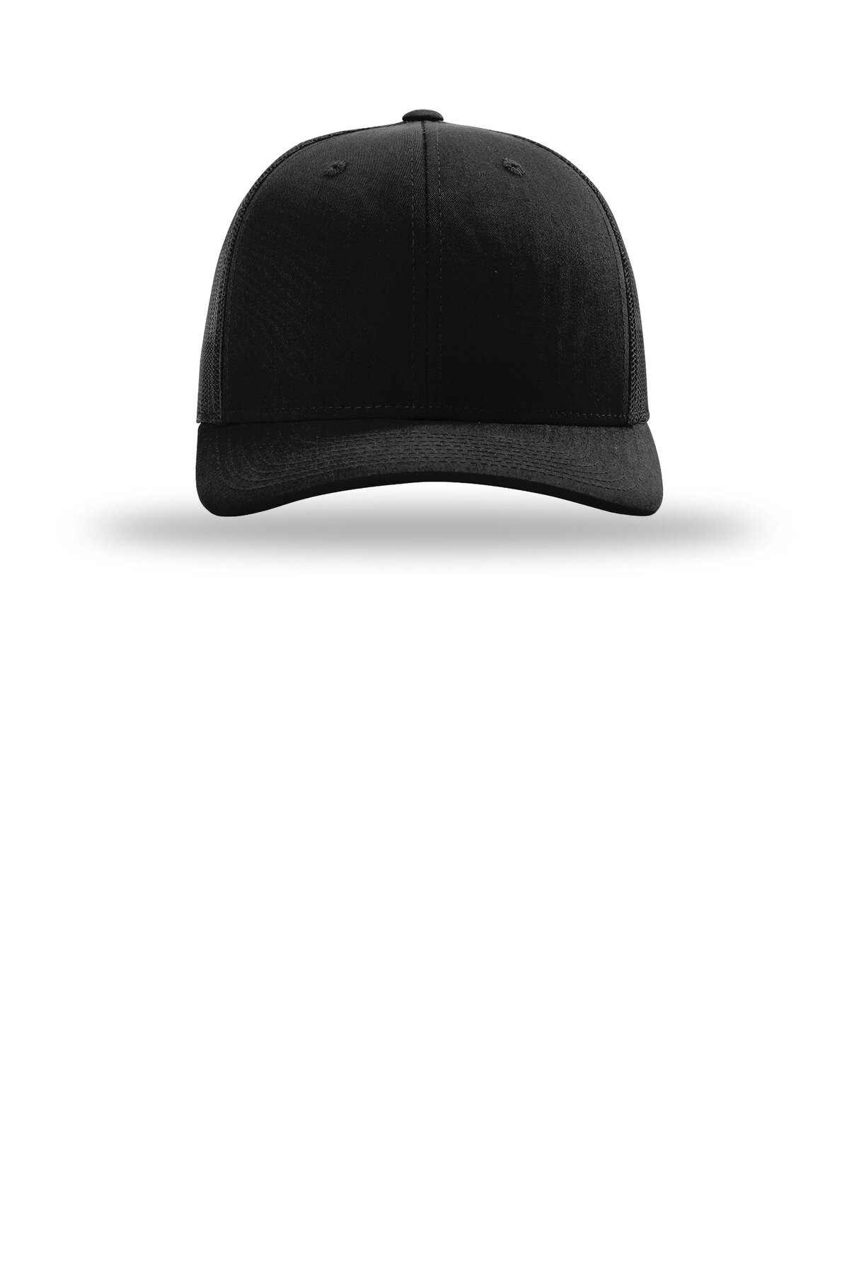 Richardson 112 Black item, shown before custom embroidery