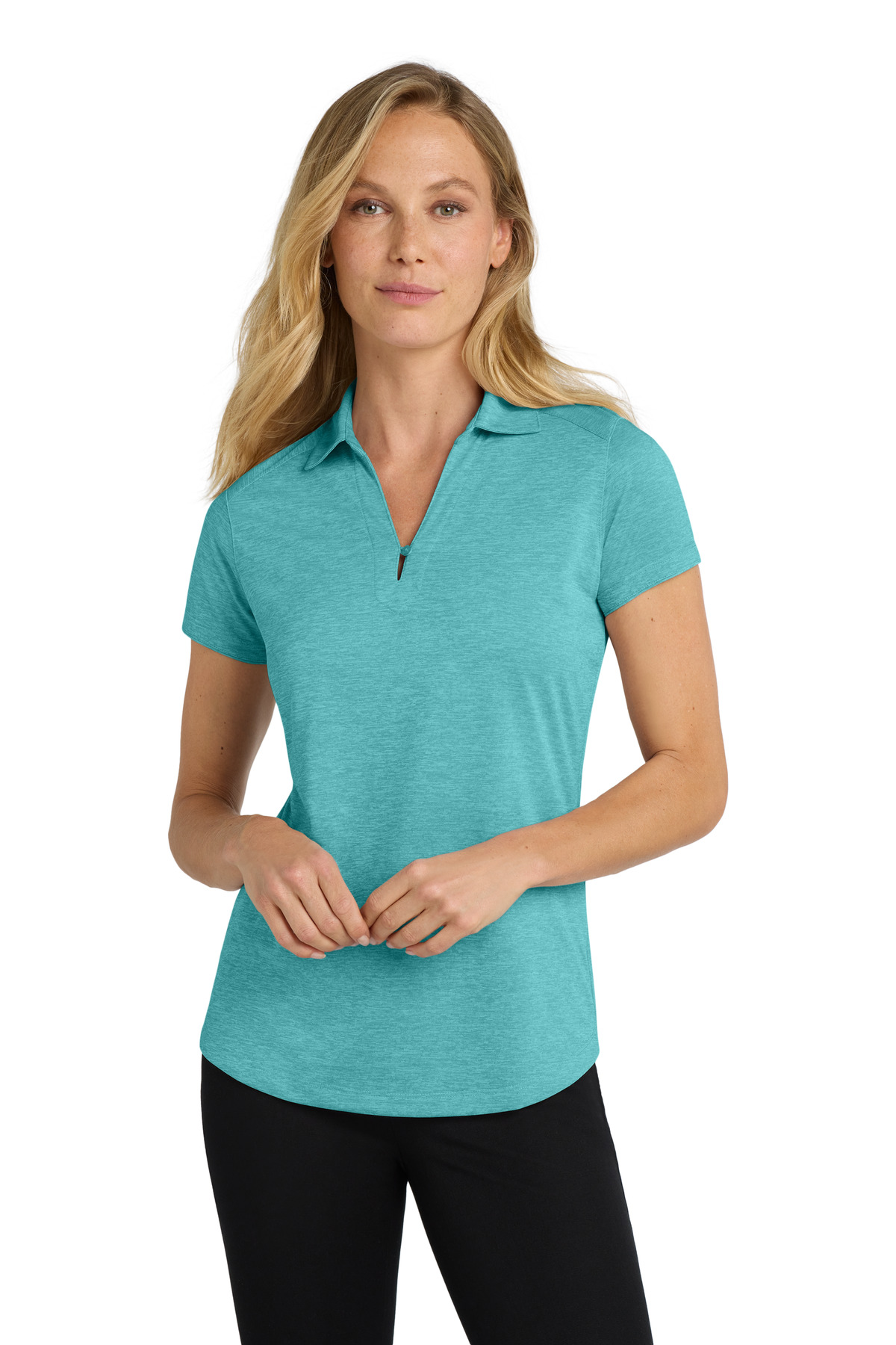 Port Authority Women's Digi Heather Performance Polo. L574