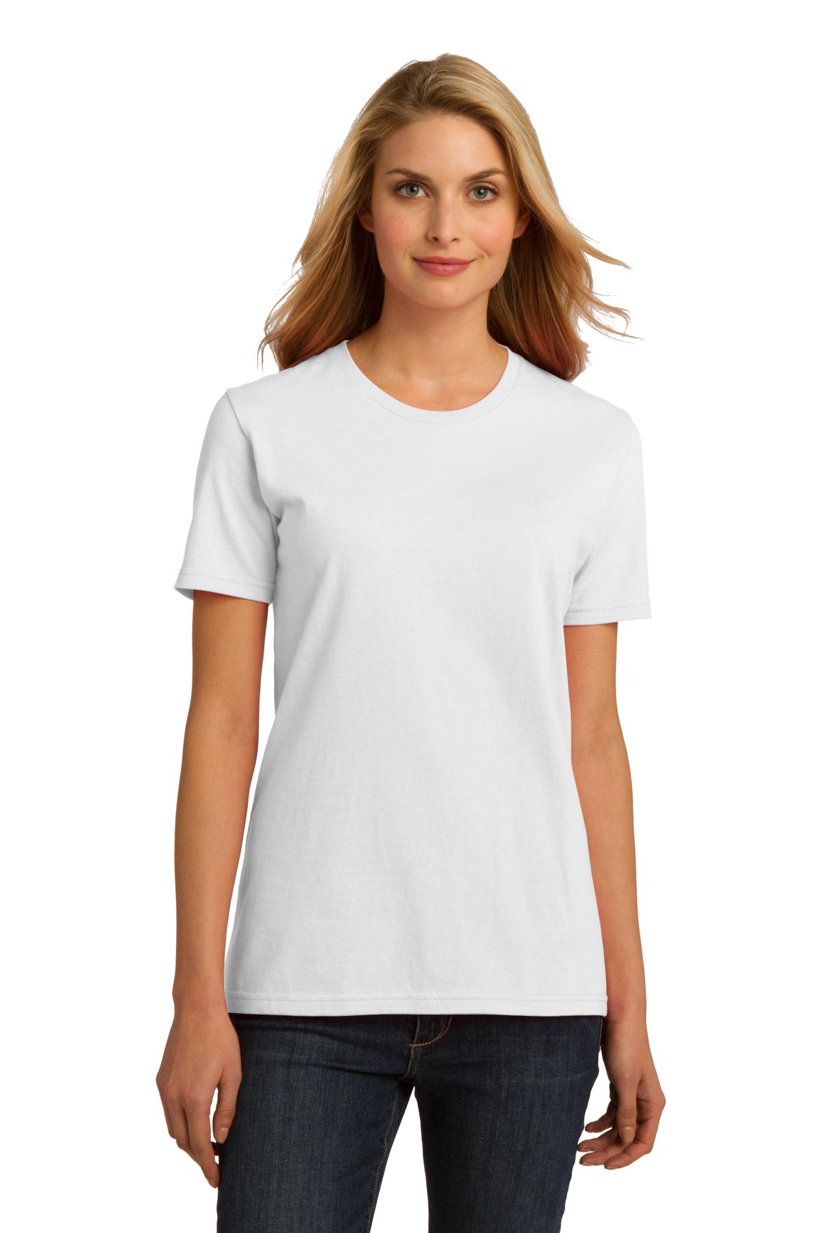 DISCONTINUED Port & Company Ladies Essential 100% Organic Ring Spun Cotton T-Shirt. LPC150ORG
