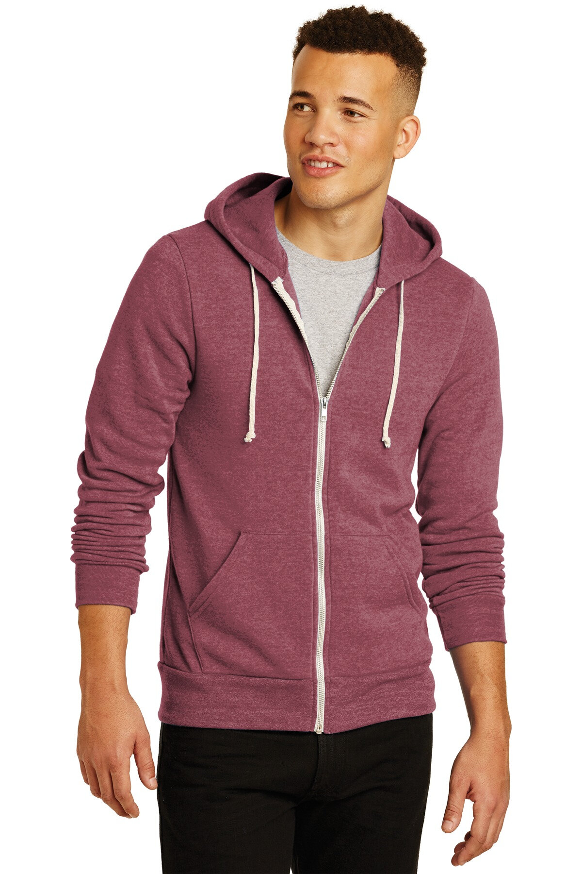 DISCONTINUED Alternative Rocky Eco-Fleece Zip Hoodie. AA9590
