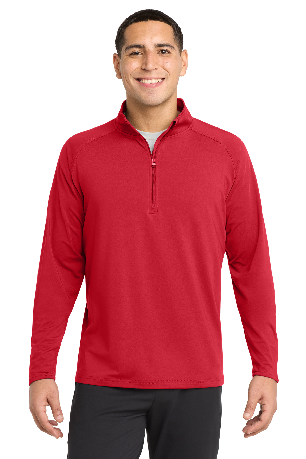 Sport-Tek Tall Sport-Wick Stretch 1/4-Zip Pullover. TST850