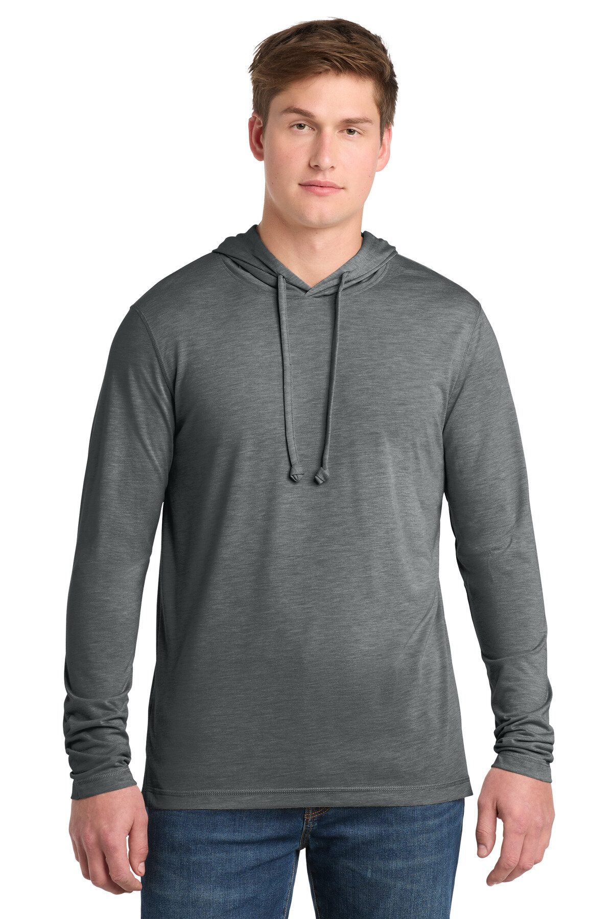 Sport-Tek PosiCharge Tri-Blend Wicking Long Sleeve Hoodie ST406