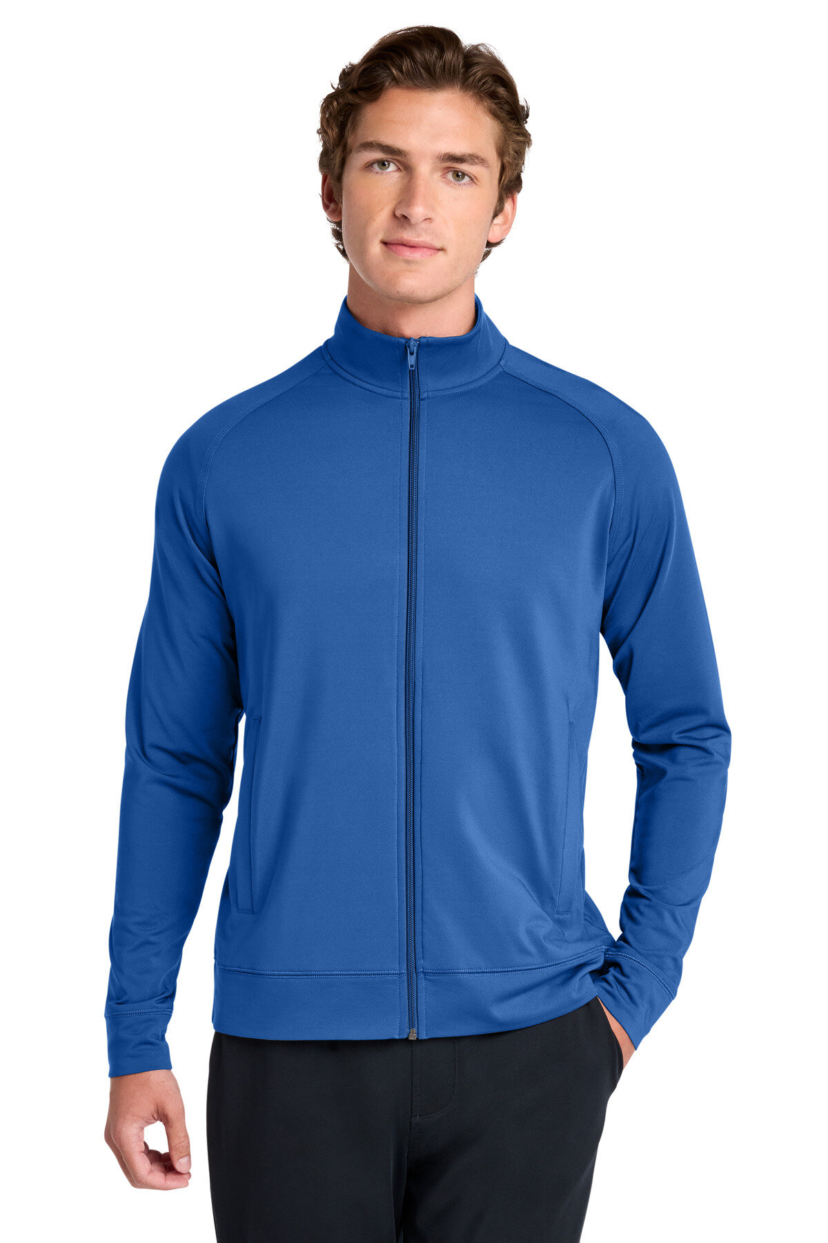 Sport-Tek Sport-Wick Stretch Full-Zip Cadet Jacket ST857
