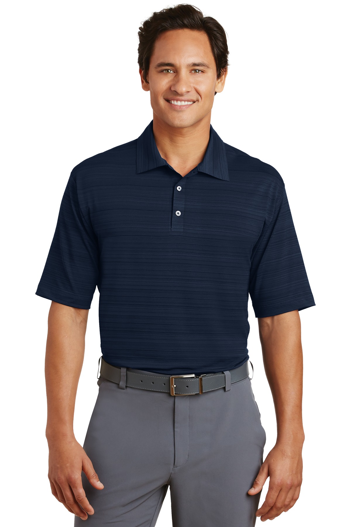 DISCONTINUED Nike Elite Series Dri-FIT Heather Fine Line Bonded Polo. 429438