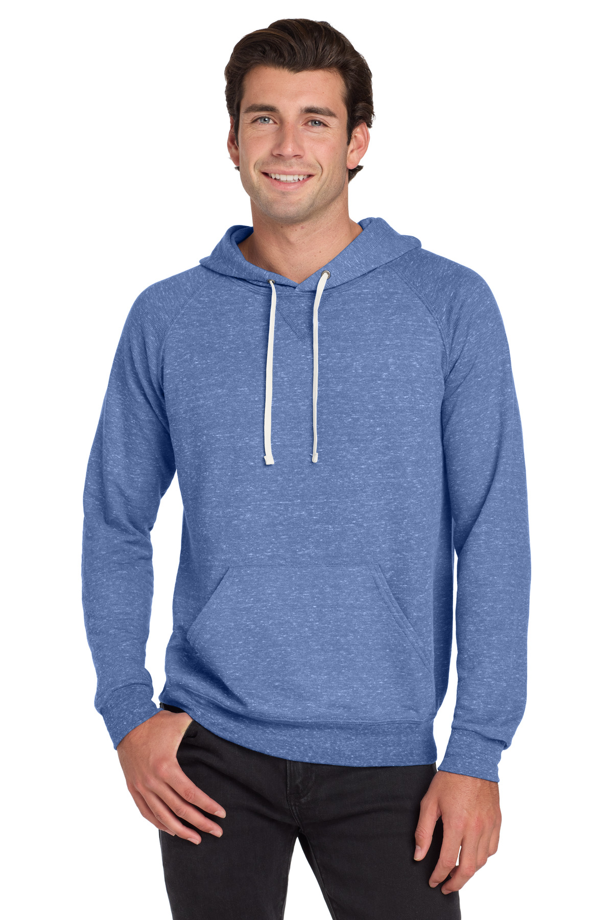 DISCONTINUED Jerzees Snow Heather French Terry Raglan Hoodie 90M