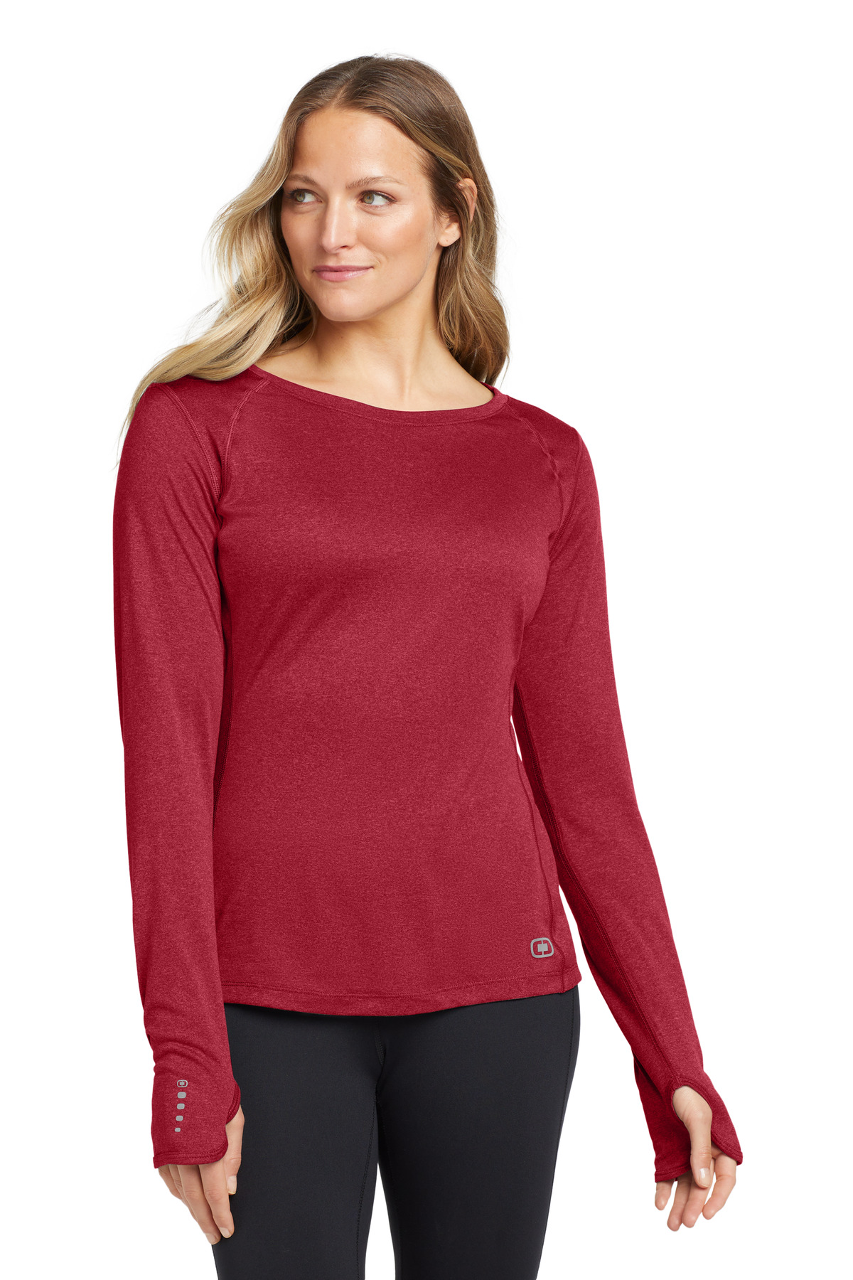 DISCONTINUED OGIO Women's Long Sleeve Pulse Crew. LOE321