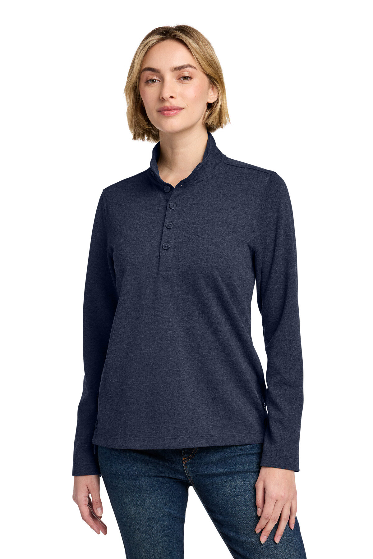 Brooks Brothers Women's Mid-Layer Stretch 1/2-Button BB18203