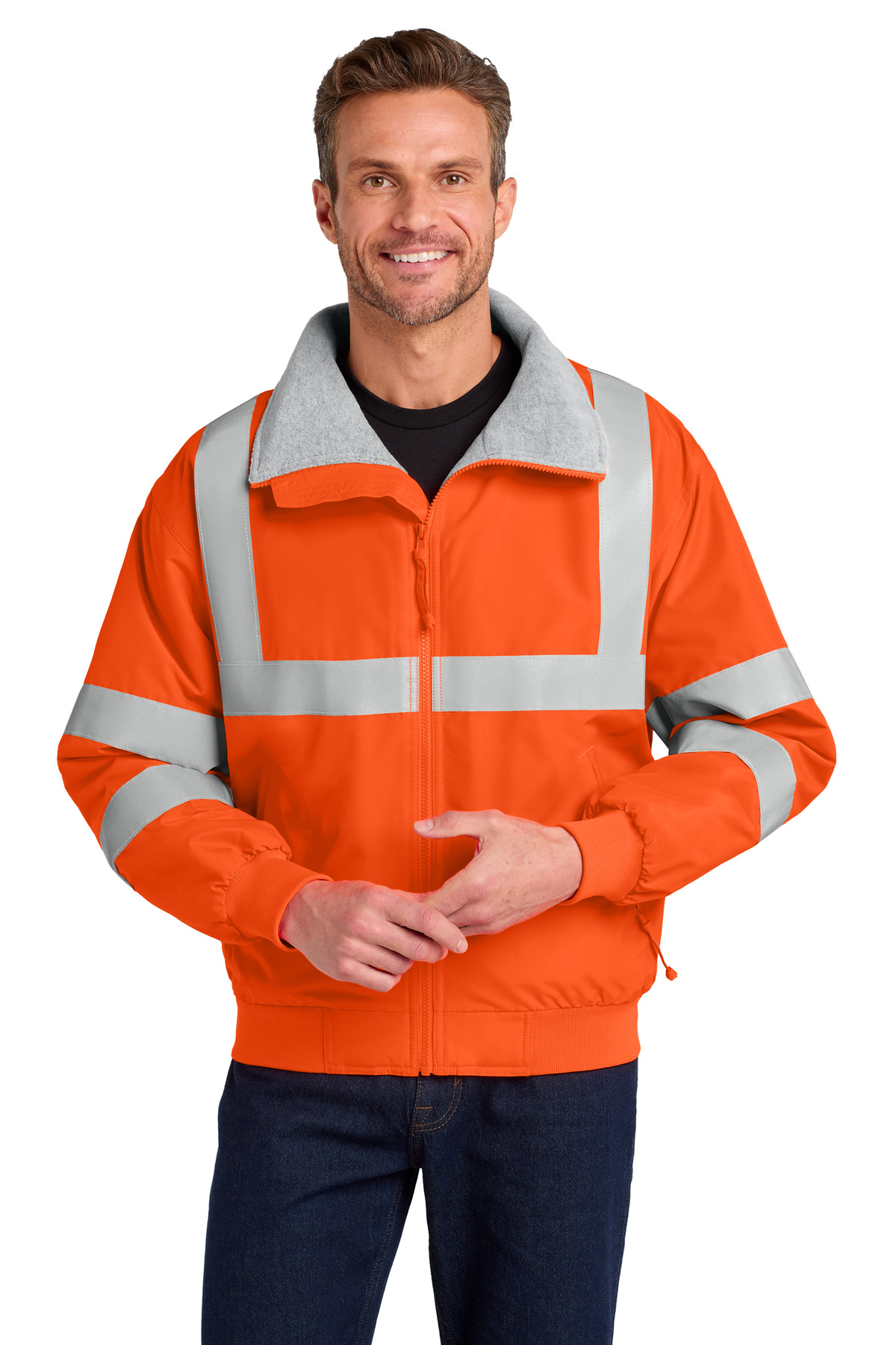Port Authority Enhanced Visibility Challenger Jacket with Reflective Taping. SRJ754
