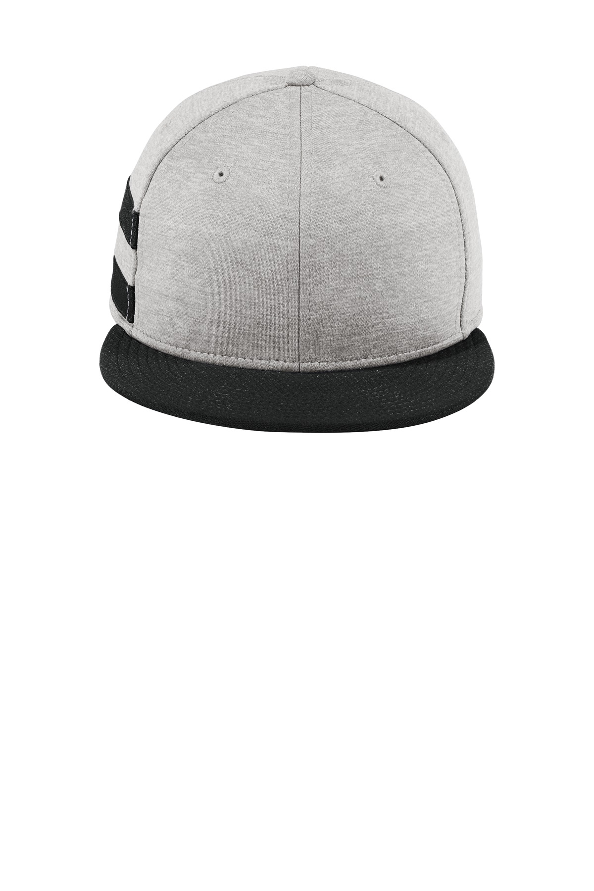 DISCONTINUED New Era Shadow Heather Striped Flat Bill Snapback Cap NE408