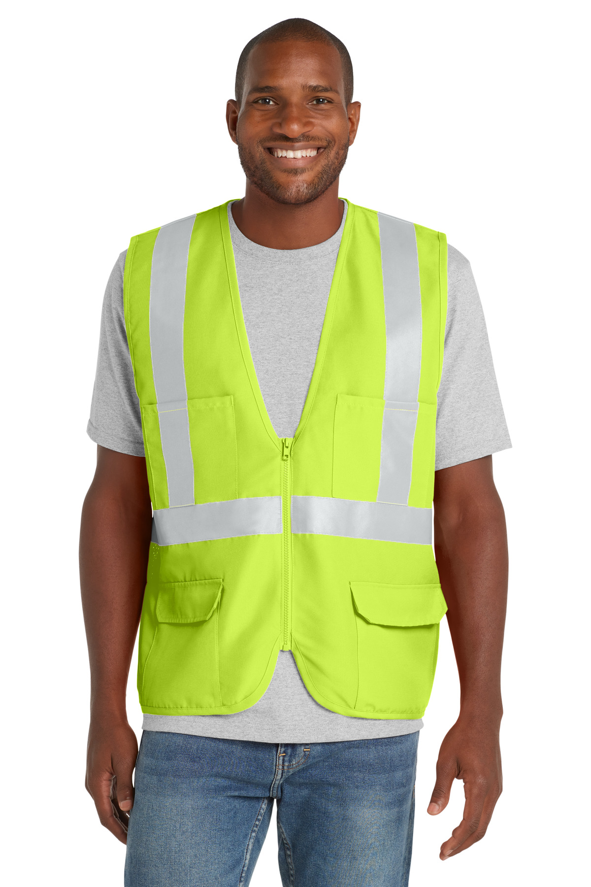 CornerStone - ANSI 107 Class 2 Mesh Back Safety Vest. CSV405