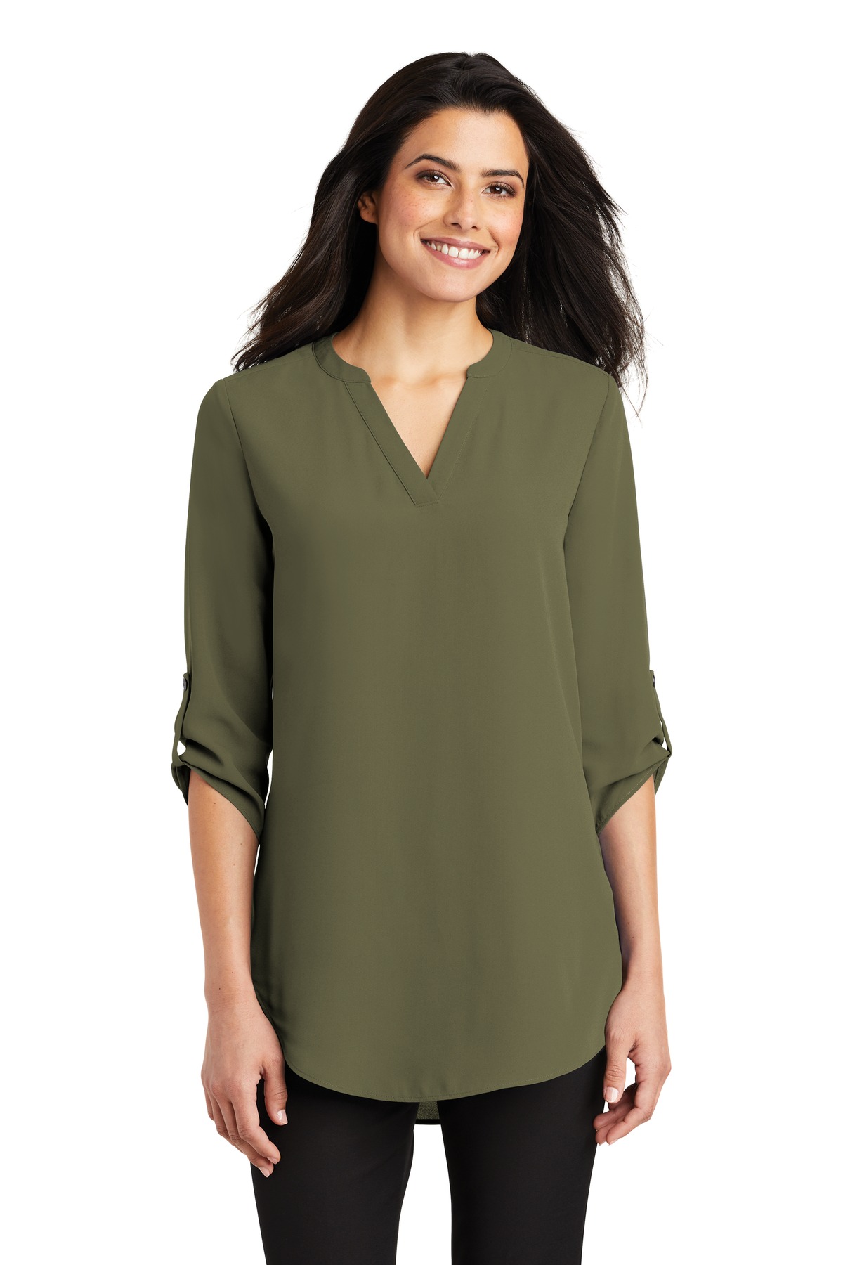 Port Authority Women's 3/4-Sleeve Tunic Blouse. LW701