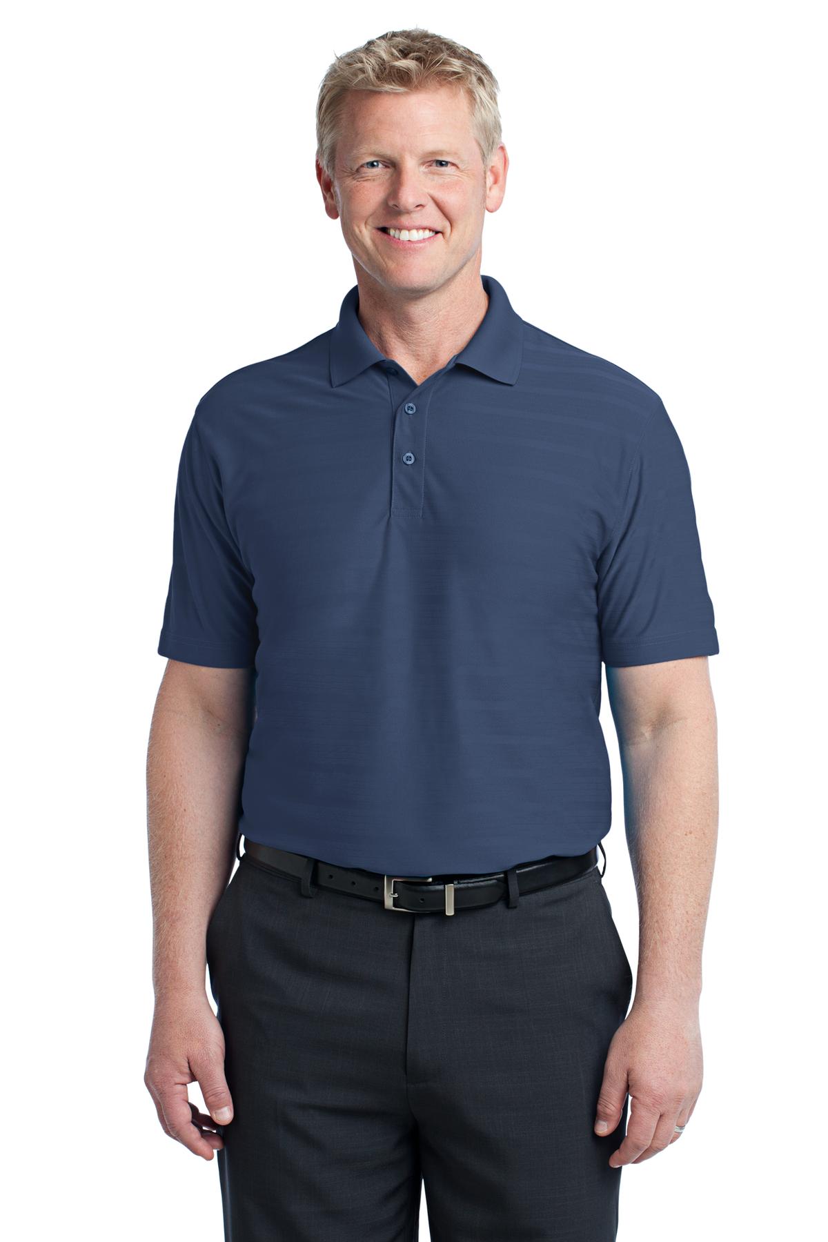 DISCONTINUED Port Authority Horizontal Texture Polo. K514