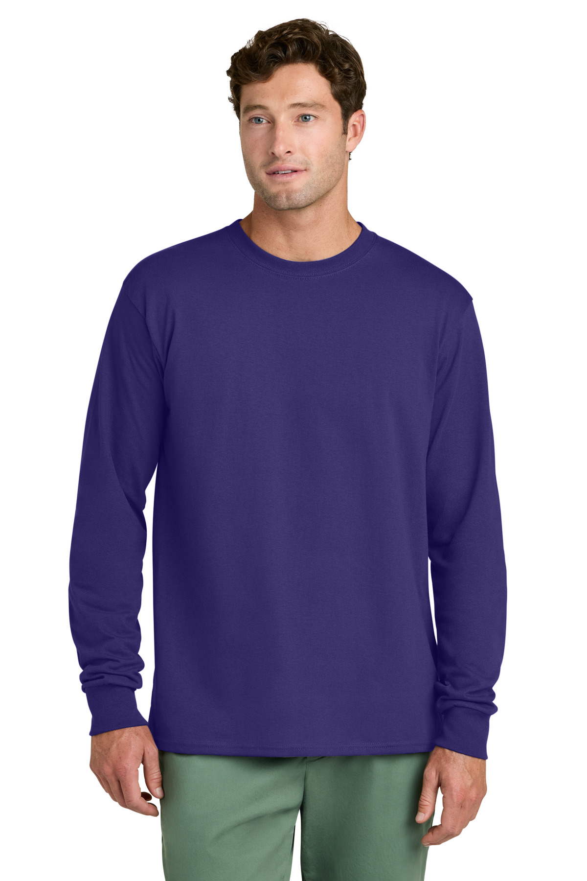 Port & Co Long Sleeve Core Cotton Tee. PC54LS
