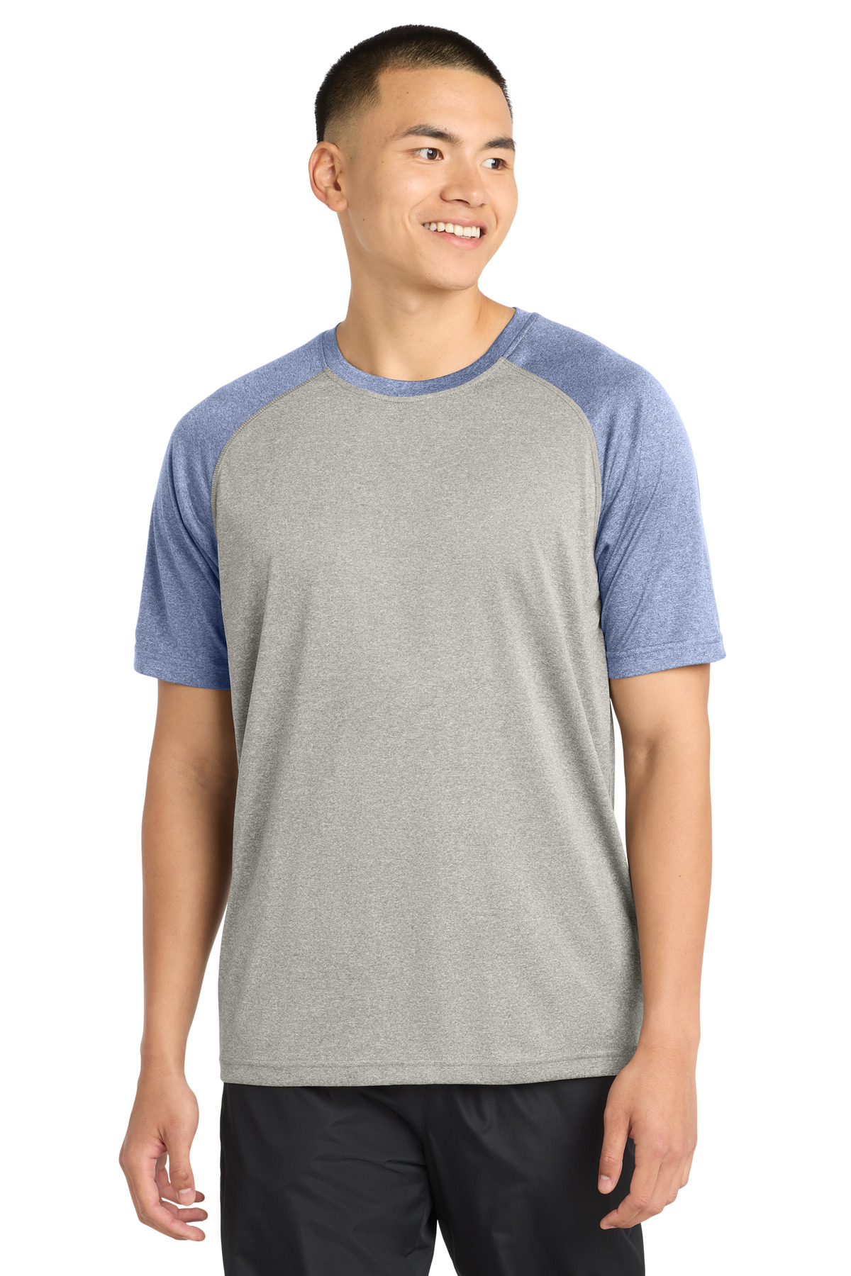 DISCONTINUED Sport-Tek Heather-On-Heather Contender Tee. ST362
