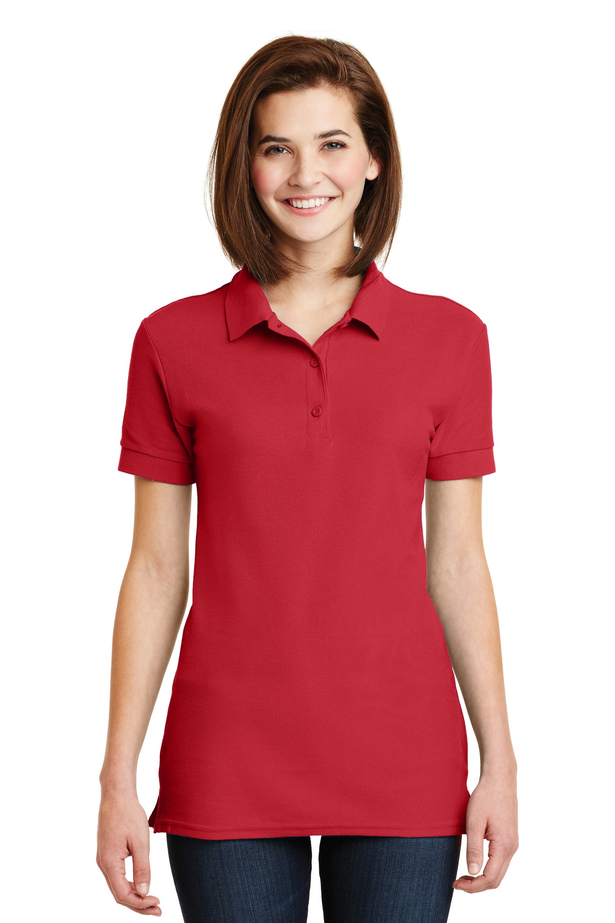 DISCONTINUED Gildan Ladies 6.6-Ounce 100% Double Pique Cotton Sport Shirt. 82800L