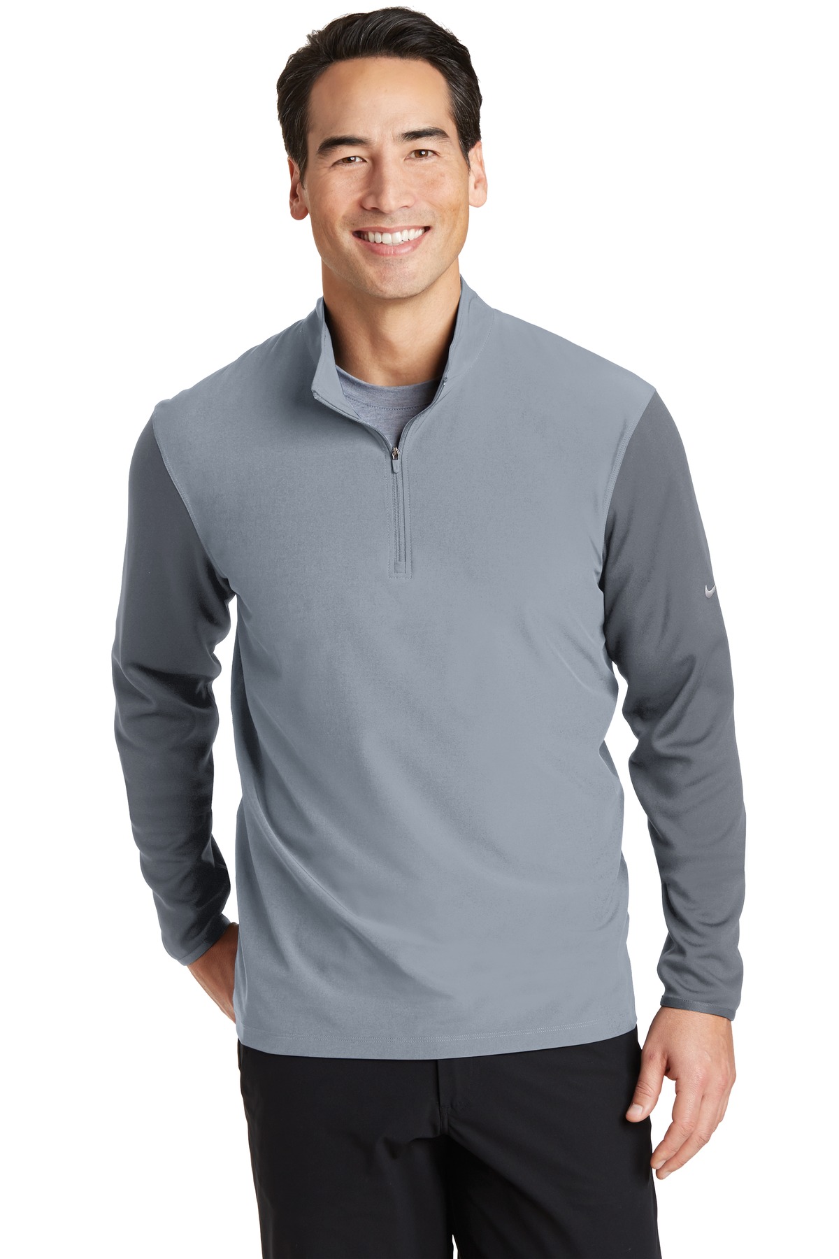 DISCONTINUED Nike Dri-FIT Fabric Mix 1/2-Zip Cover-Up. 746102