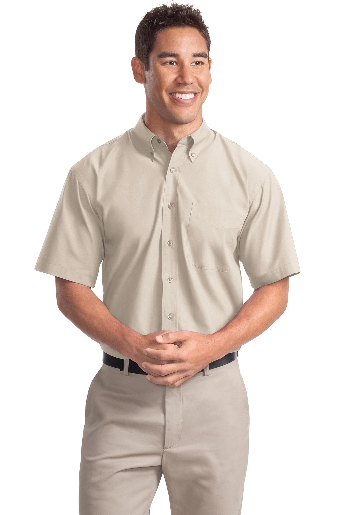 DISCONTINUED Port Authority Short Sleeve Easy Care Soil Resistant Shirt. S507