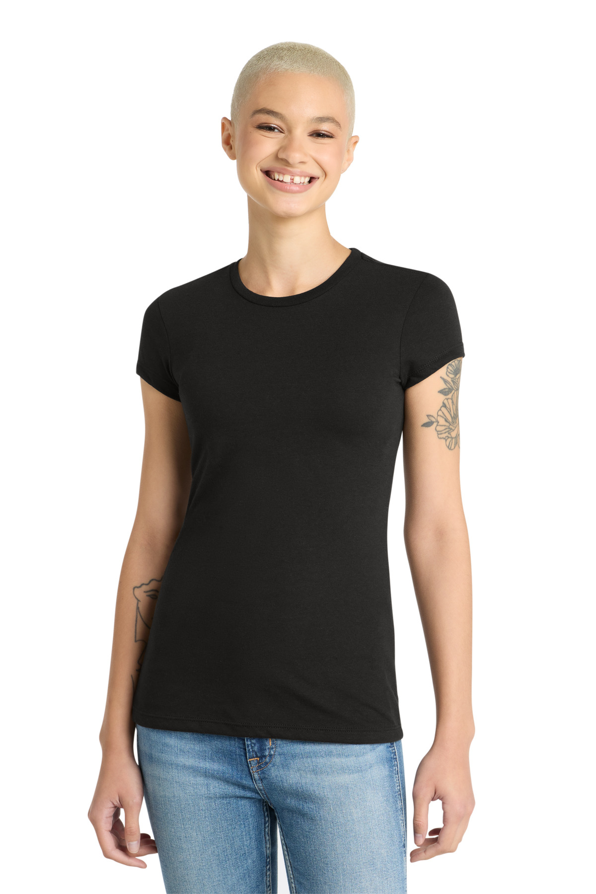 District Women's Fitted Perfect Tri Tee. DT155