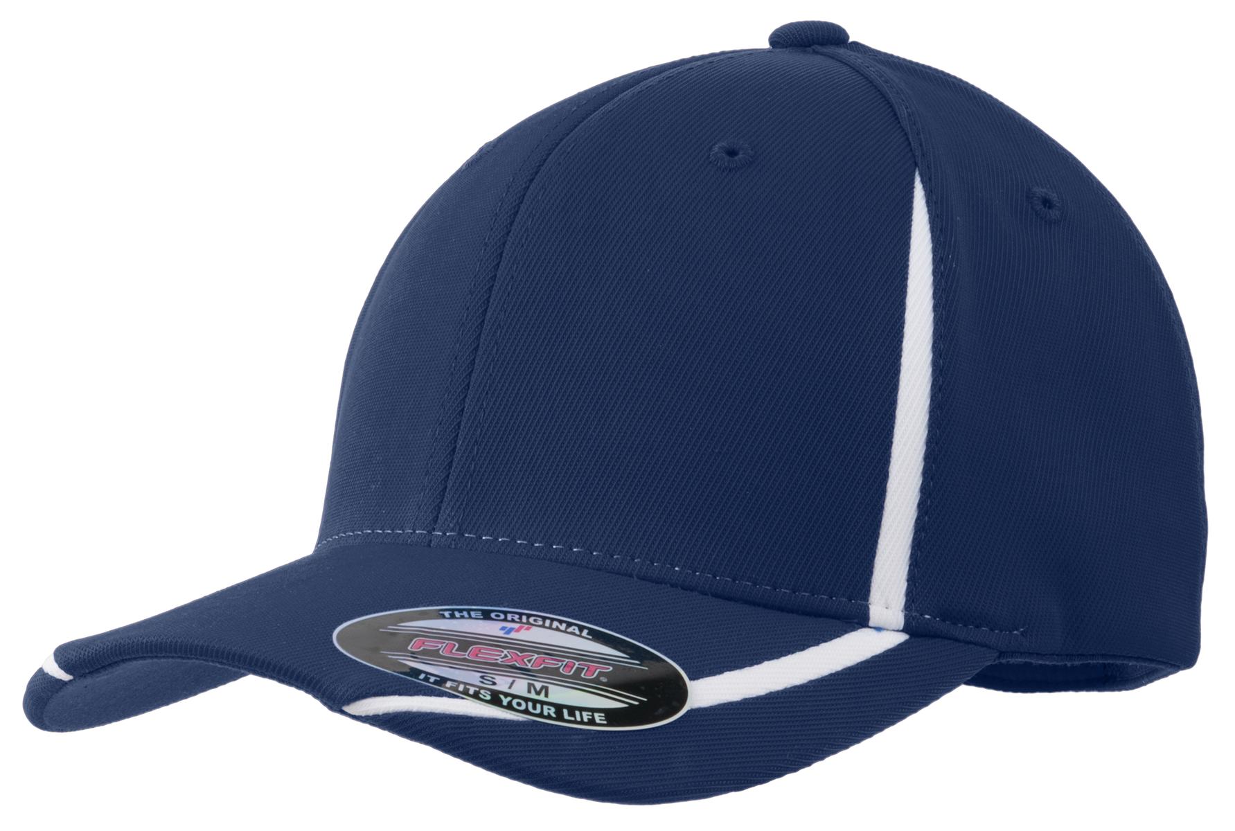 DISCONTINUED Sport-Tek Flexfit Performance Colorblock Cap. STC16