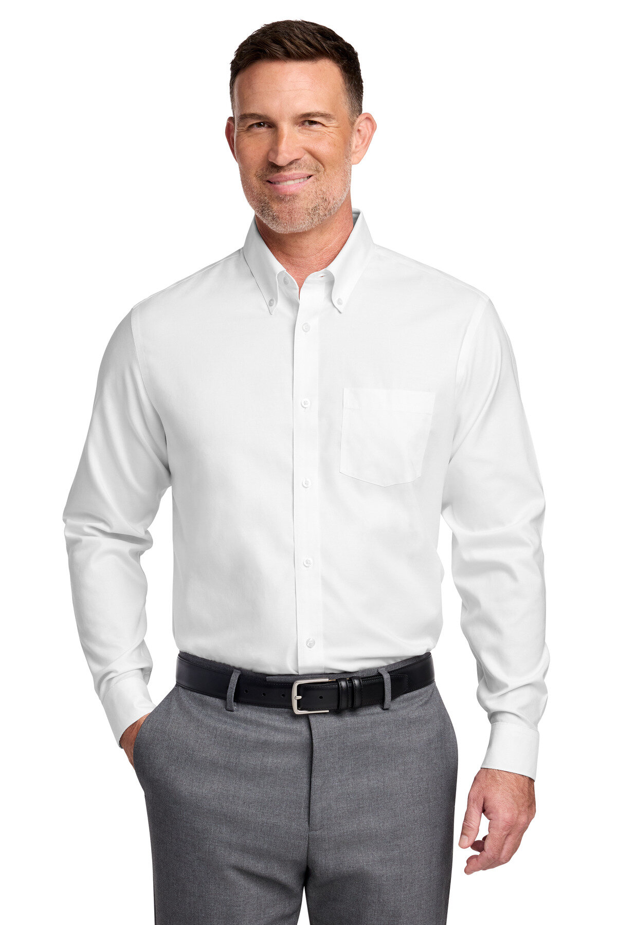 Brooks Brothers Tall Wrinkle-Free Stretch Nailhead Shirt TBB18002
