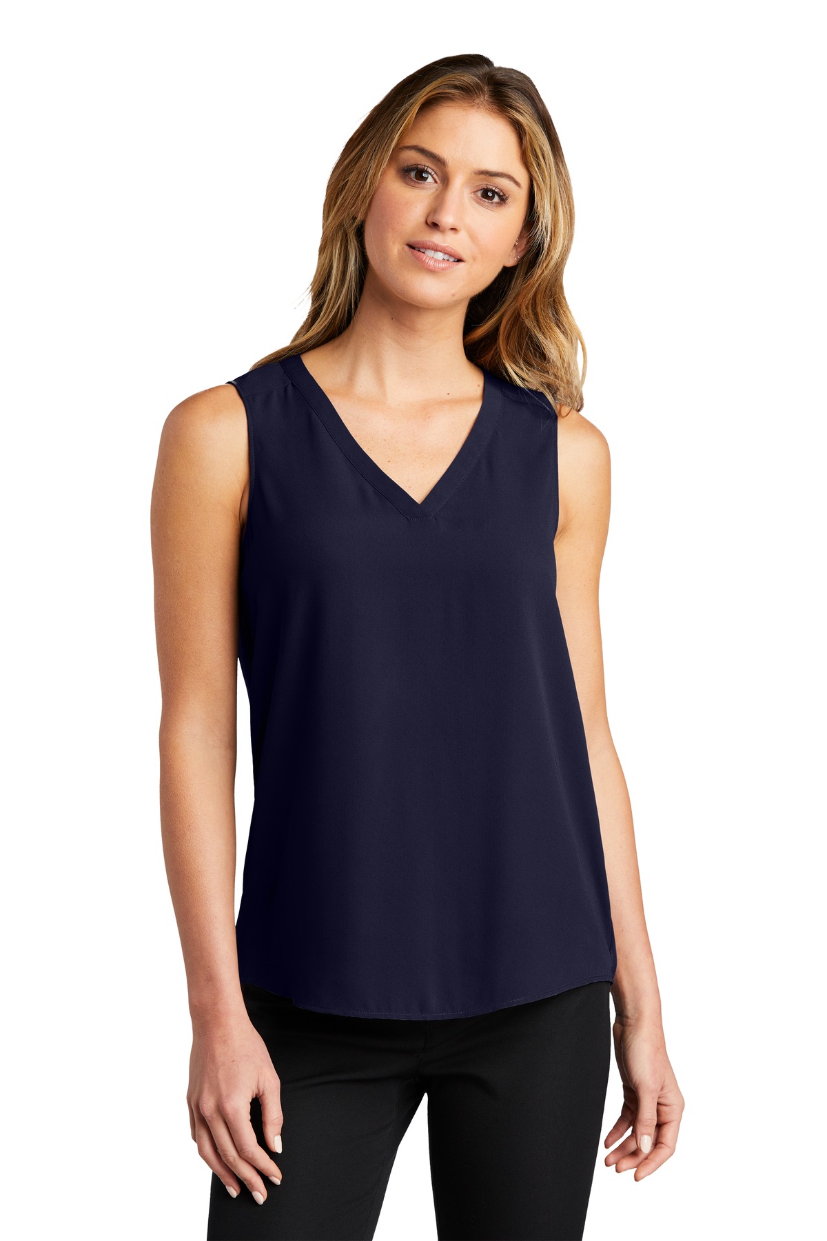 DISCONTINUED Port Authority Ladies Sleeveless Blouse. LW703