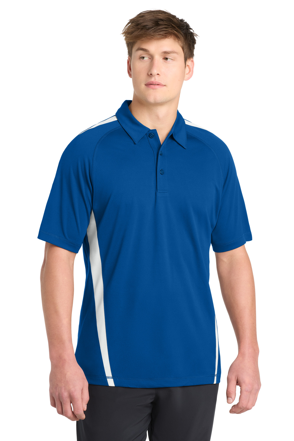 Sport-Tek PosiCharge Micro-Mesh Colorblock Polo. ST685