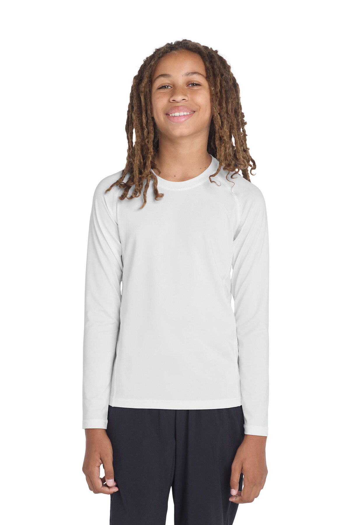 Sport-Tek Youth Long Sleeve Rashguard Tee. YST470LS
