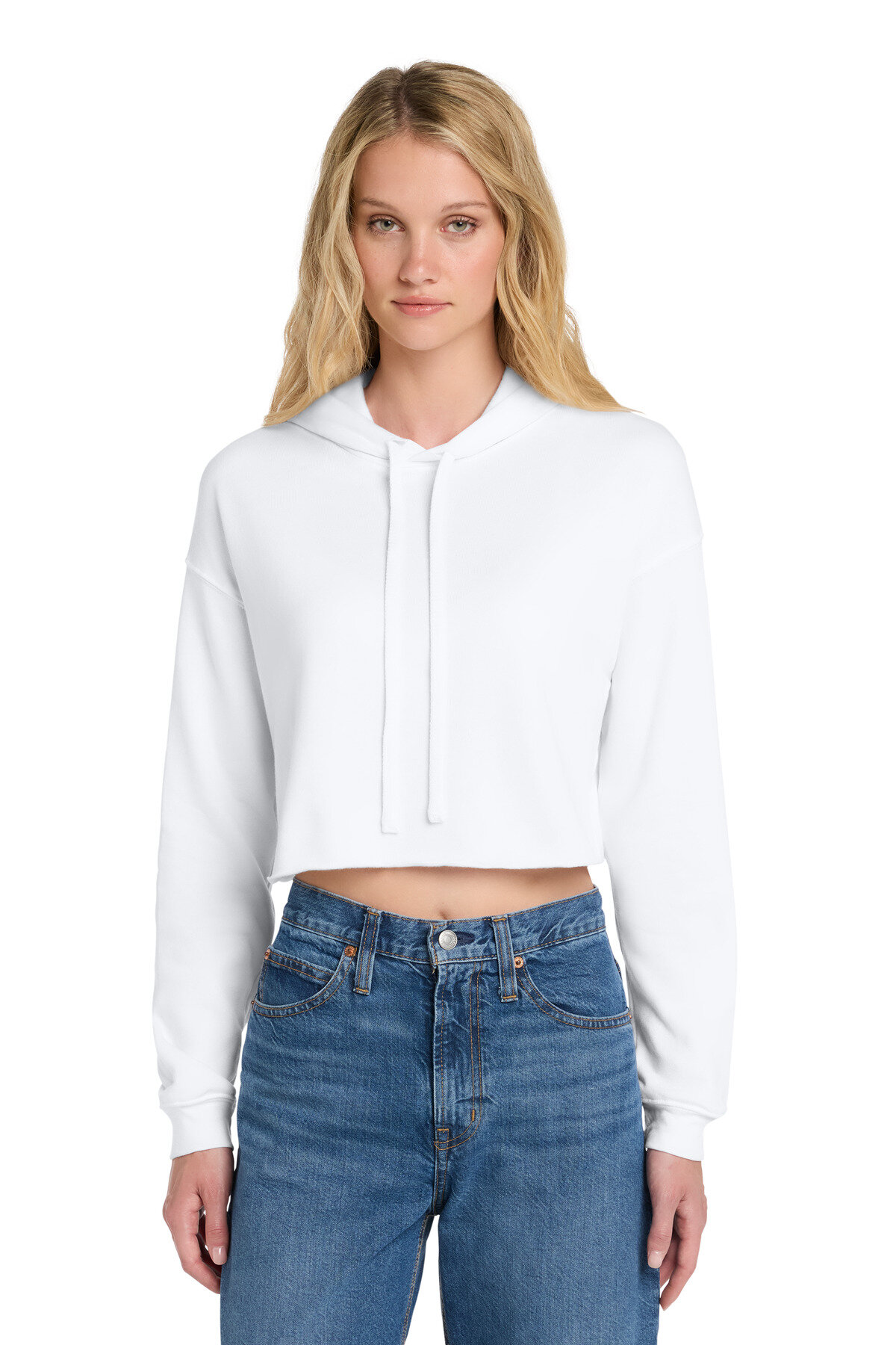 BELLA+CANVAS Women's Sponge Fleece Cropped Fleece Hoodie. BC7502