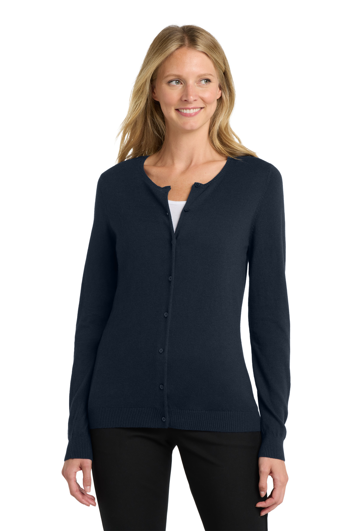 DISCONTINUED Port Authority Women's Cardigan Sweater. LSW287