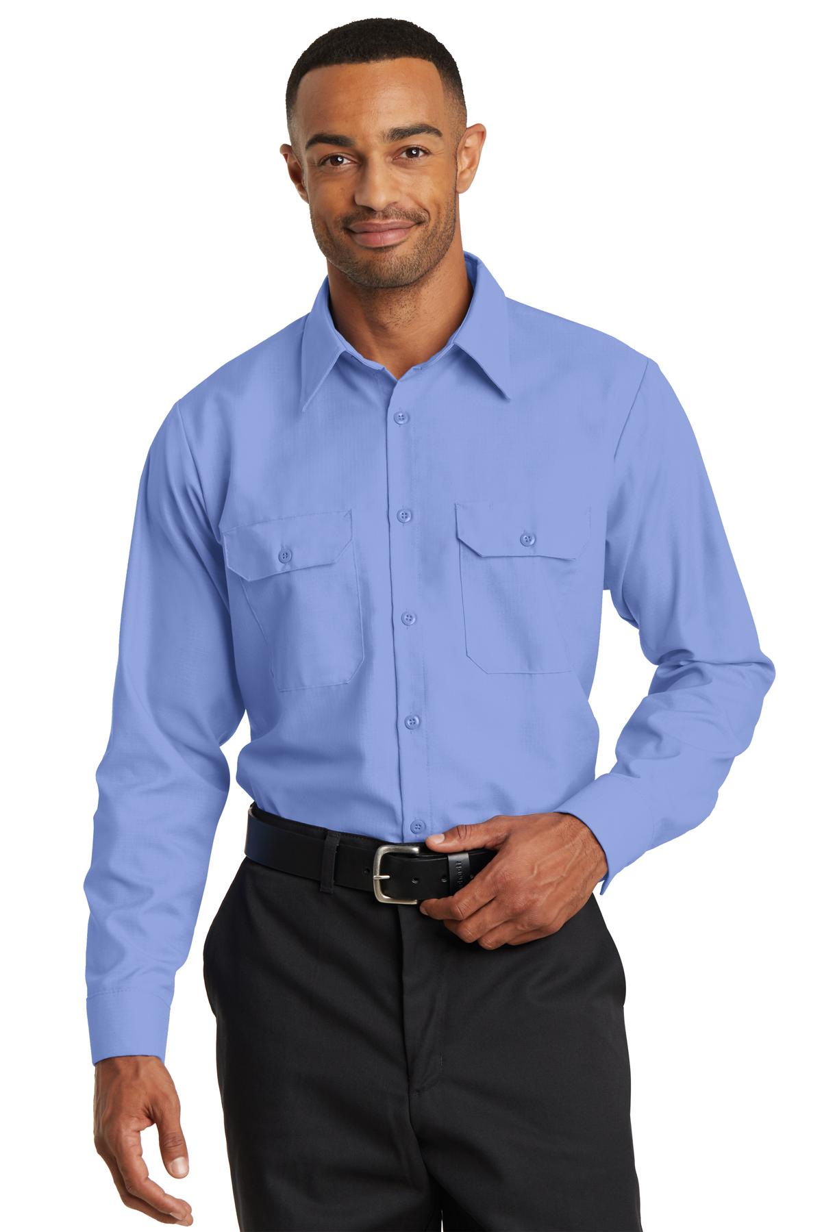 DISCONTINUED Red Kap Long Sleeve Solid Ripstop Shirt. SY50