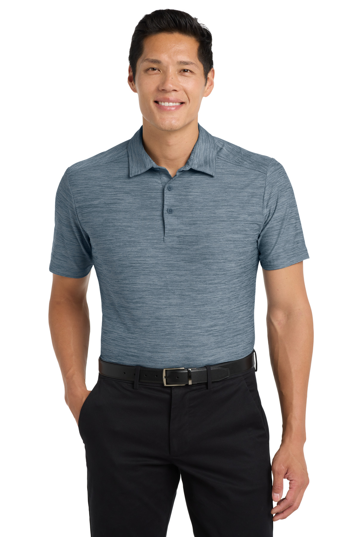 DISCONTINUED Port Authority Stretch Heather Polo K583