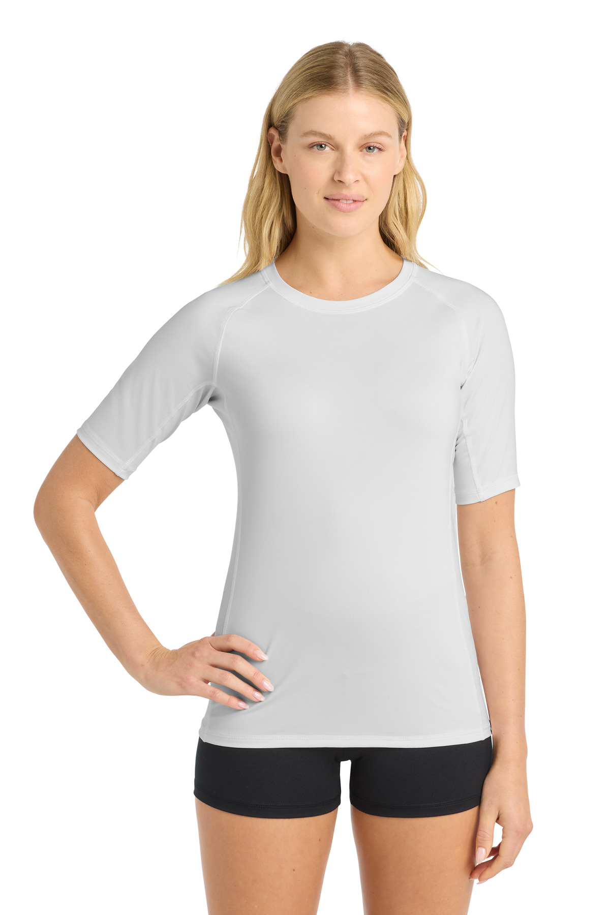 DISCONTINUED Sport-Tek Women's Rashguard Tee. LST470