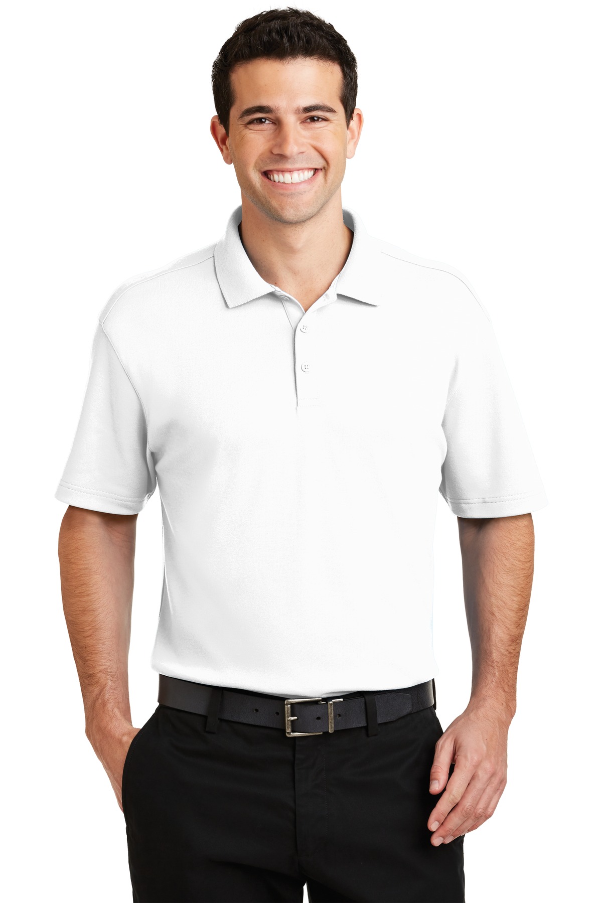 DISCONTINUED Port Authority Silk Touch Interlock Performance Polo. K5200