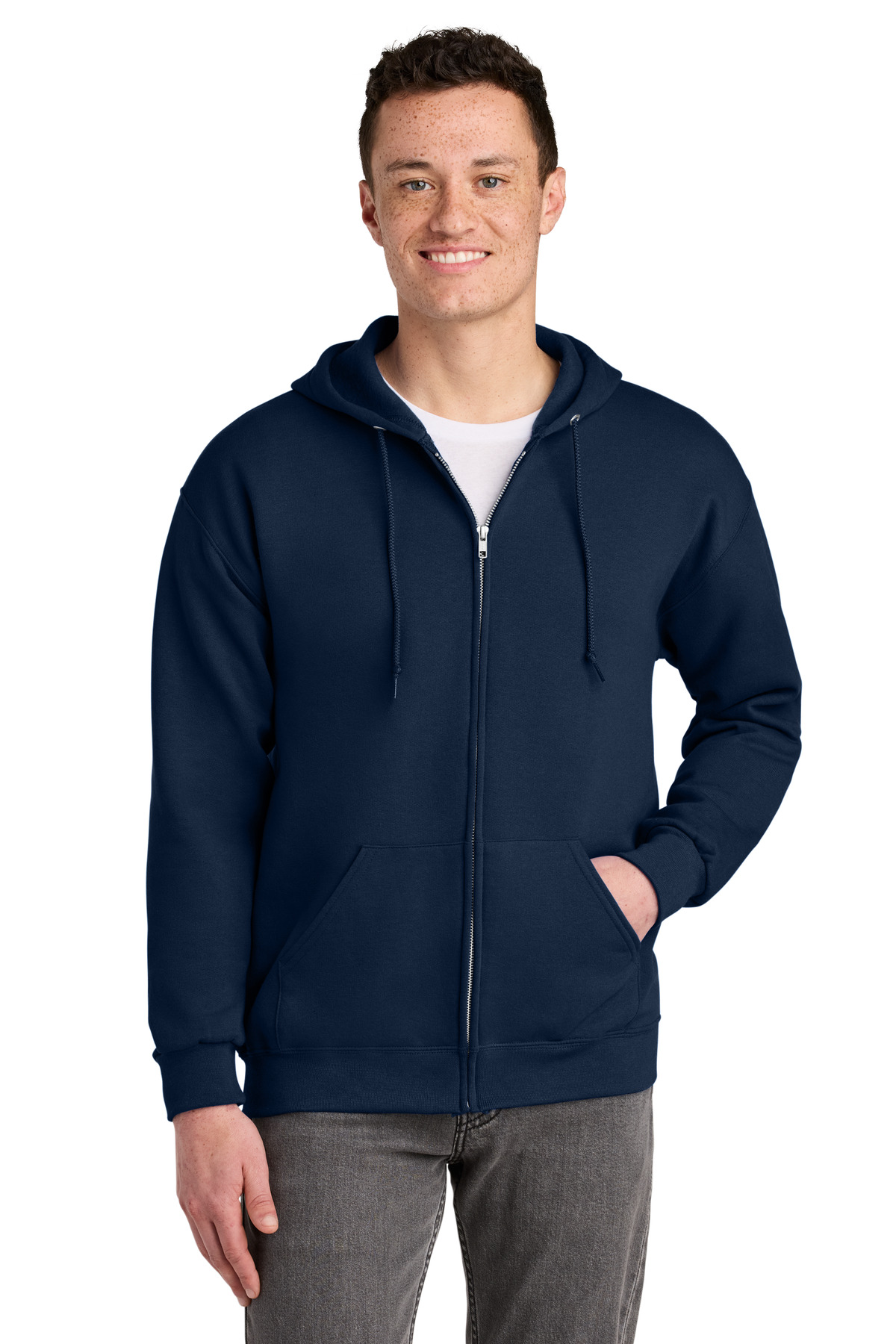 Jerzees - NuBlend Full-Zip Hooded Sweatshirt. 993M