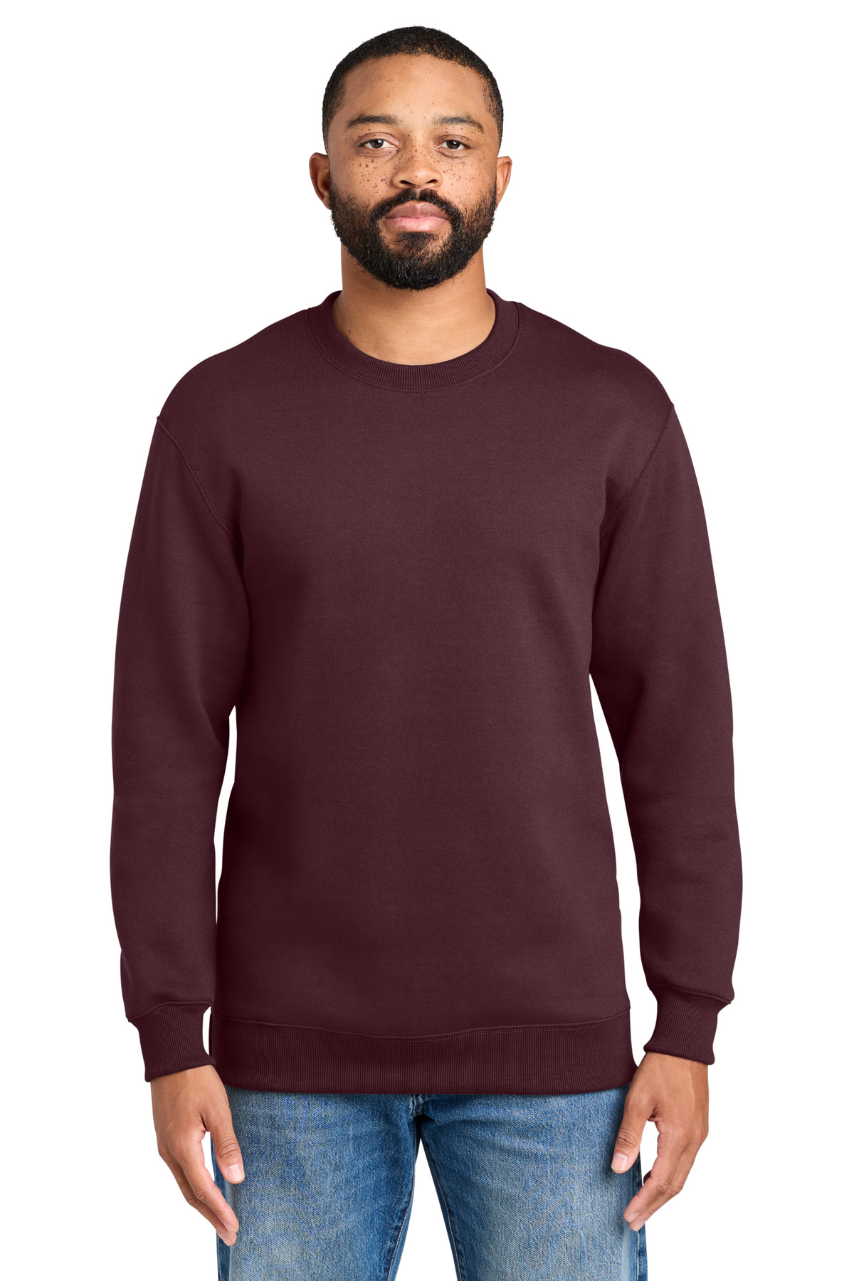 Port & Co Foundation Fleece Pullover Crewneck Sweatshirt PC107