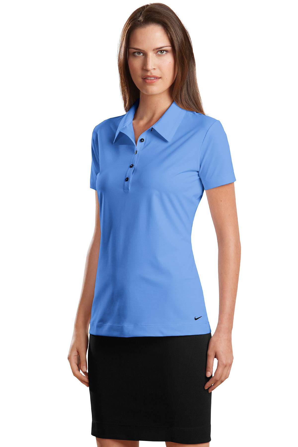 DISCONTINUED Nike Elite Series Ladies Dri-FIT Ottoman Bonded Polo. 429461