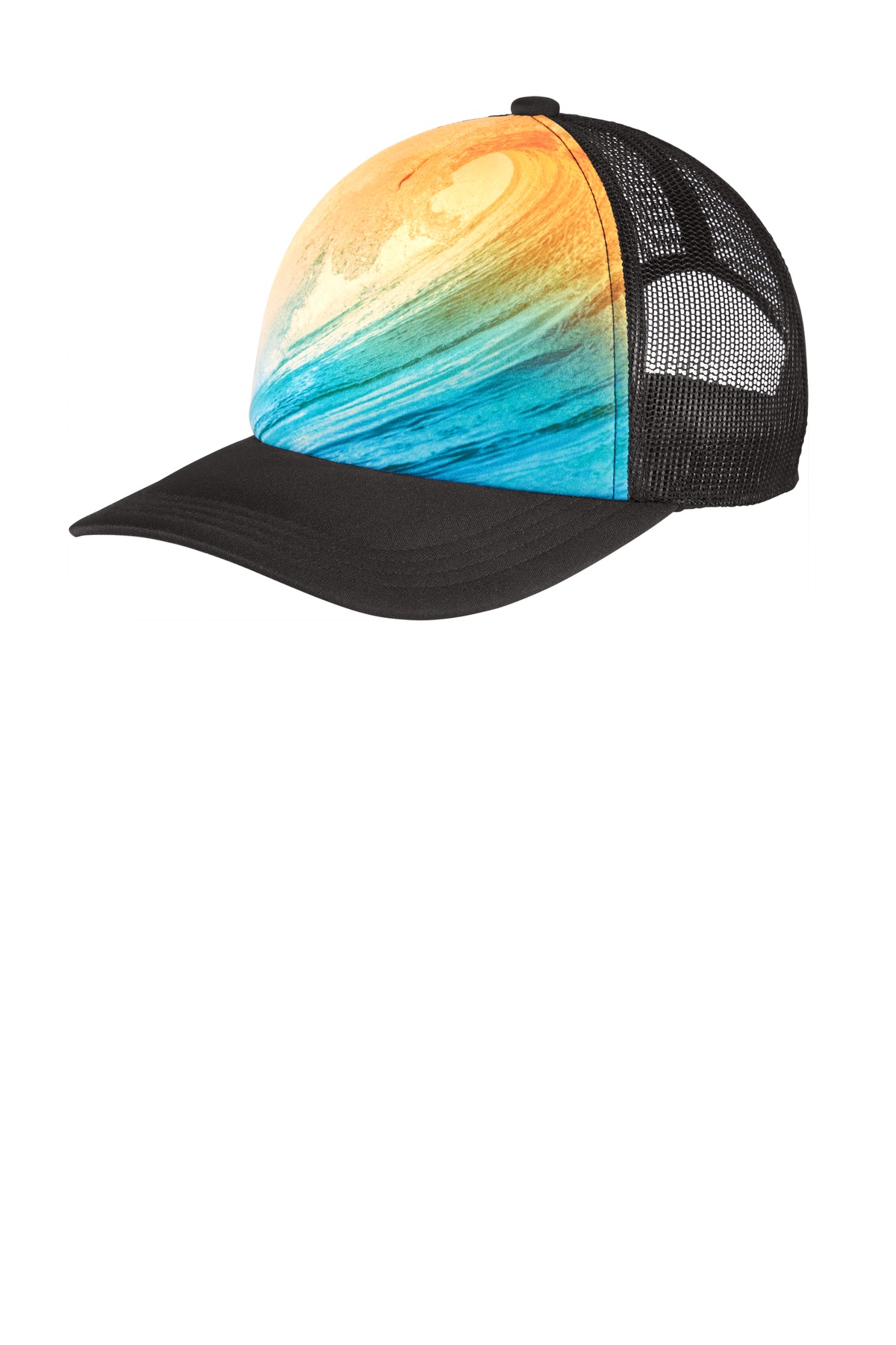 Port Authority Photo Real Snapback Trucker Cap C950