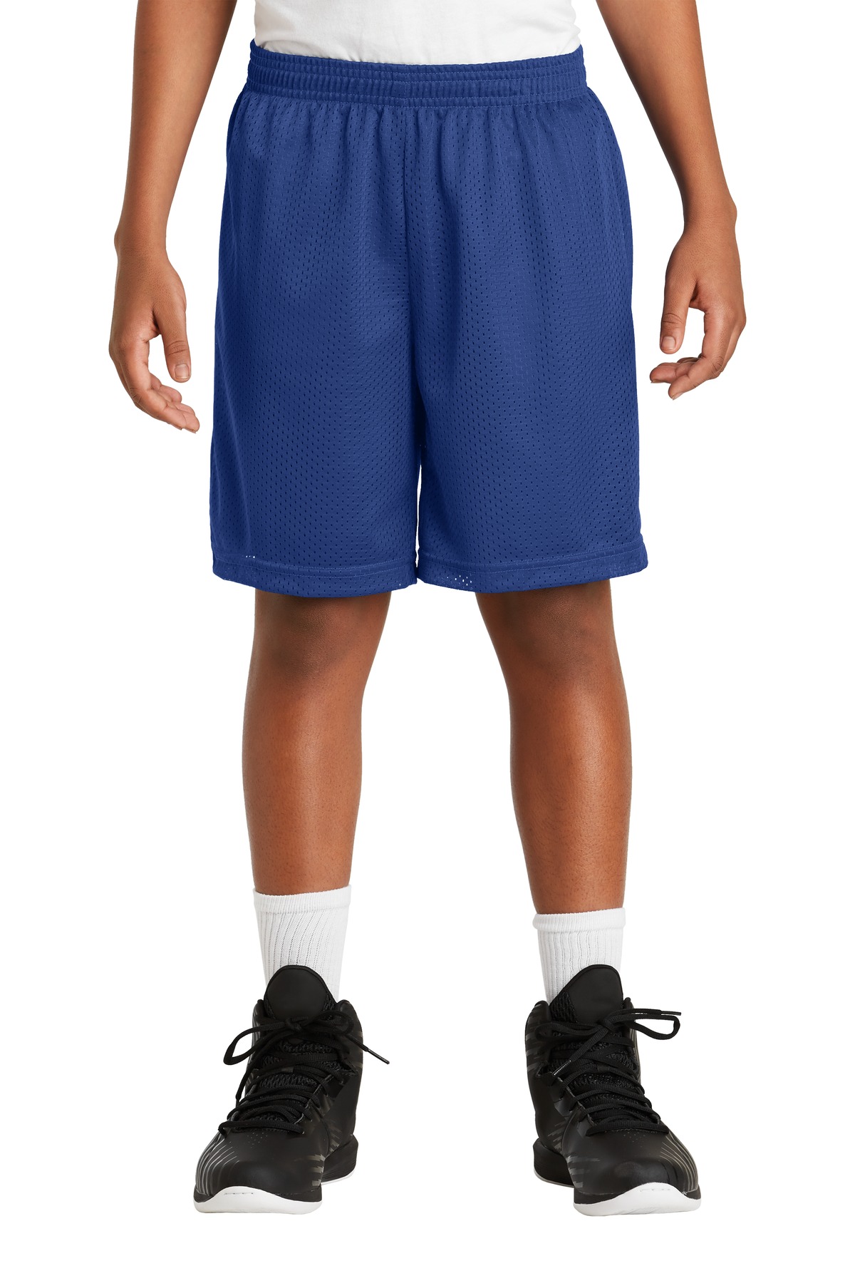 DISCONTINUED Sport-Tek Youth PosiCharge Classic Mesh Short. YST510