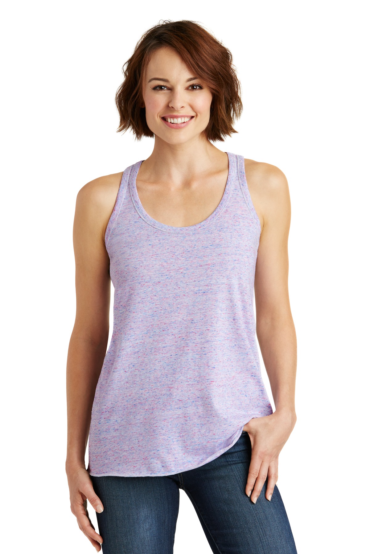 DISCONTINUED District Women's Cosmic Twist Back Tank. DM466