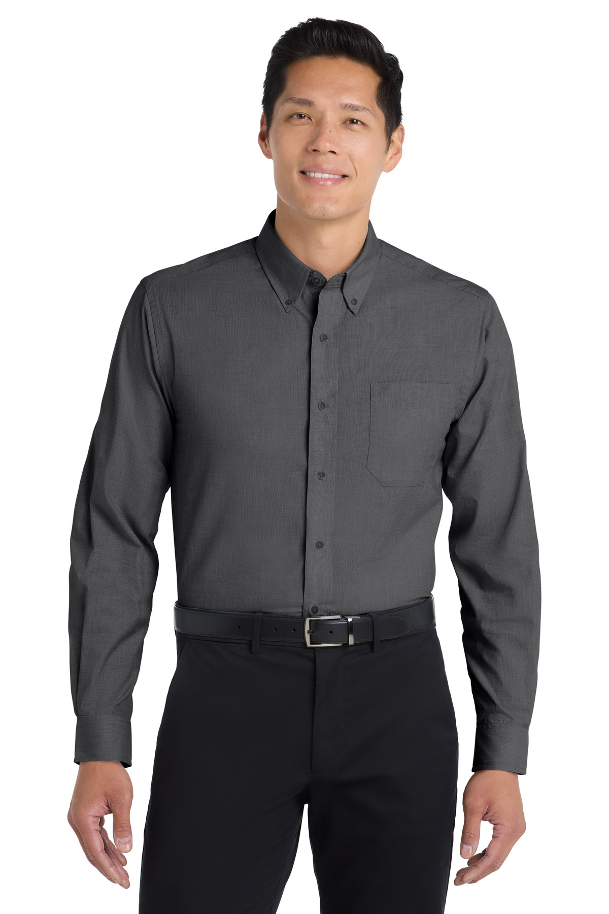 Port Authority Crosshatch Easy Care Shirt. S640