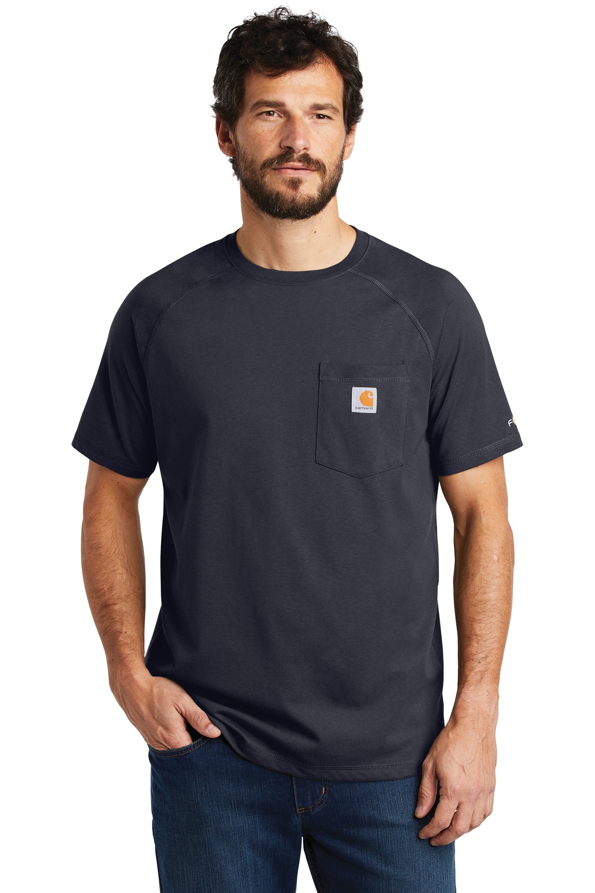 DISCONTINUED Carhartt Force Cotton Delmont Short Sleeve T-Shirt. CT100410